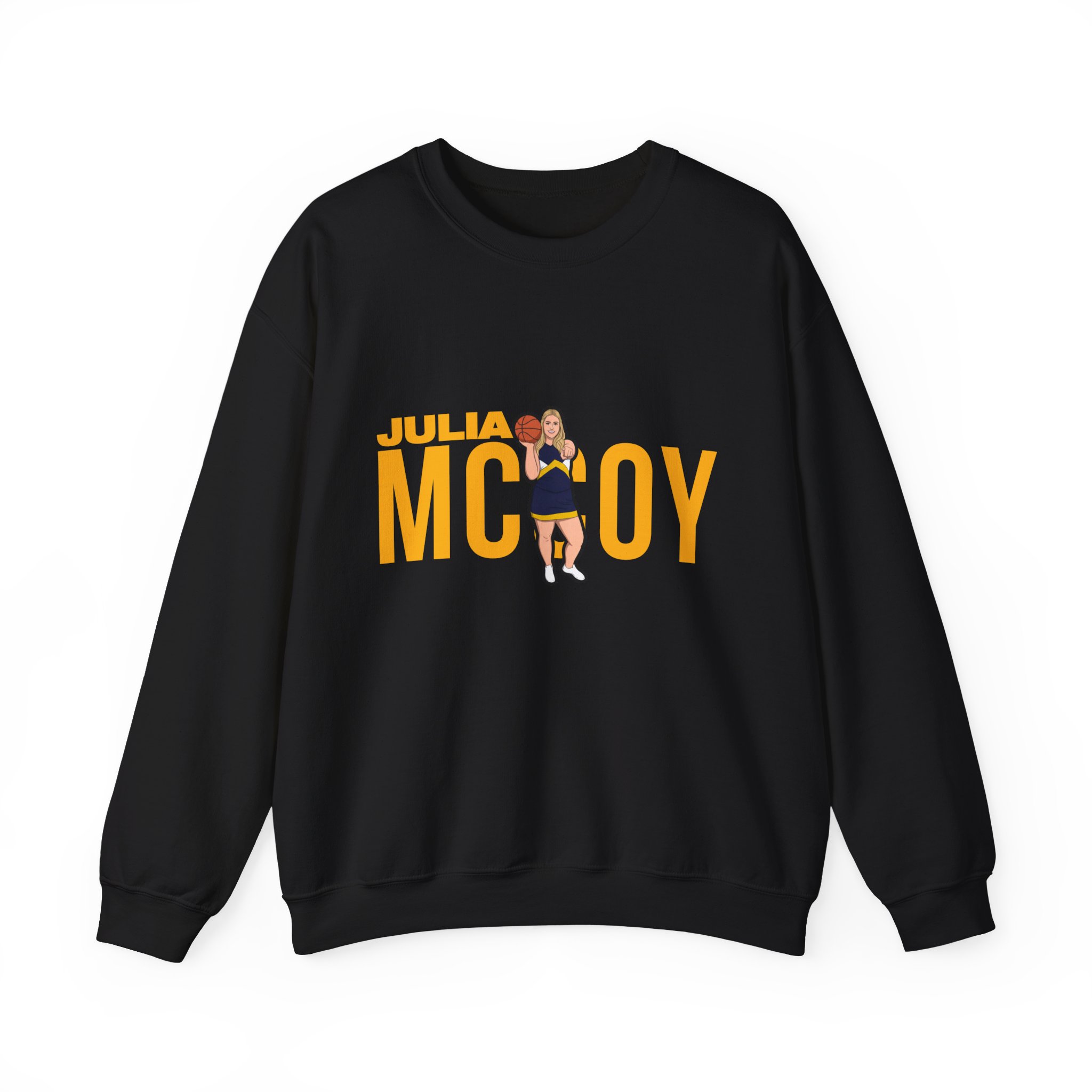 Crewneck Sweatshirt — character_player_name in Black