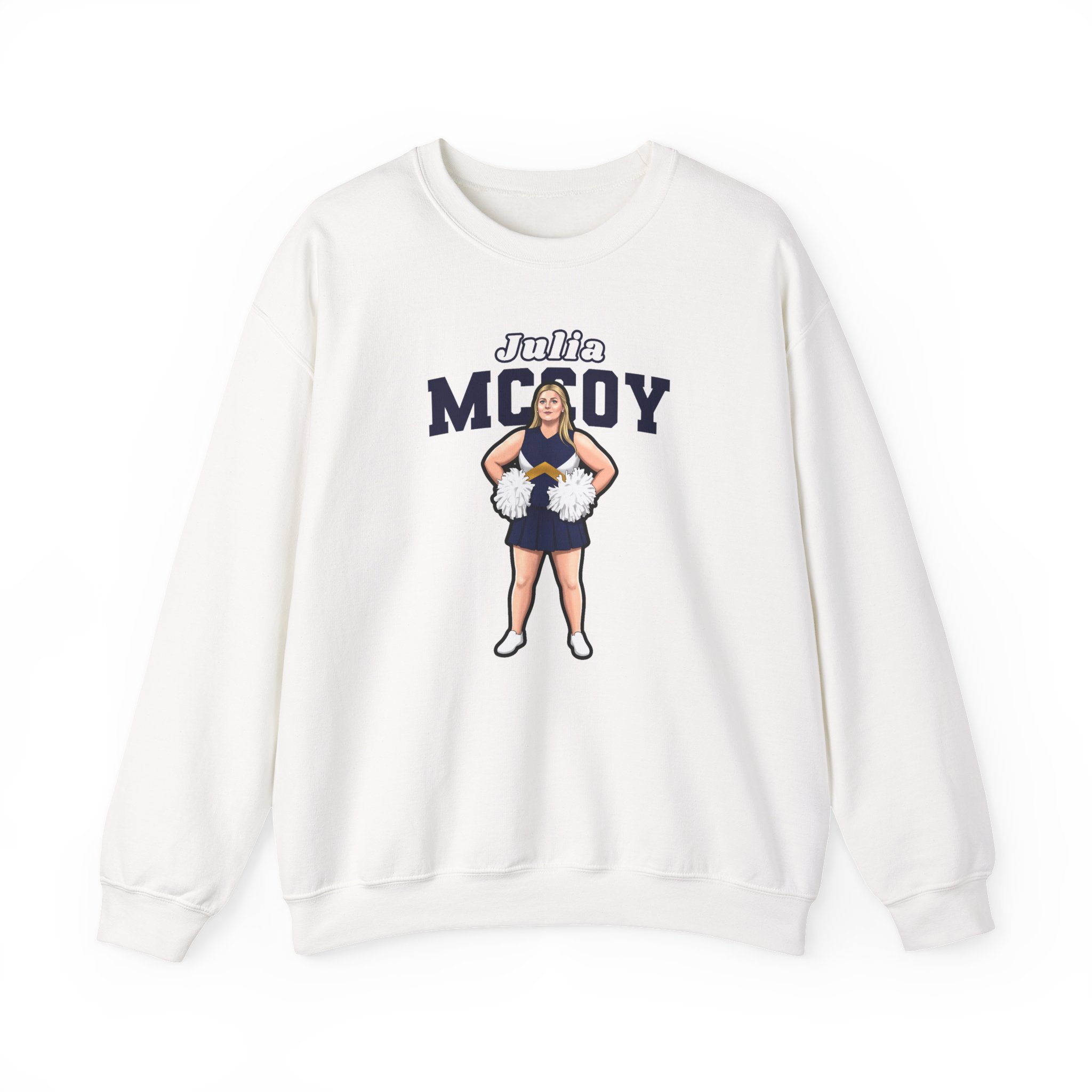 Crewneck Sweatshirt — character_name_arch in White