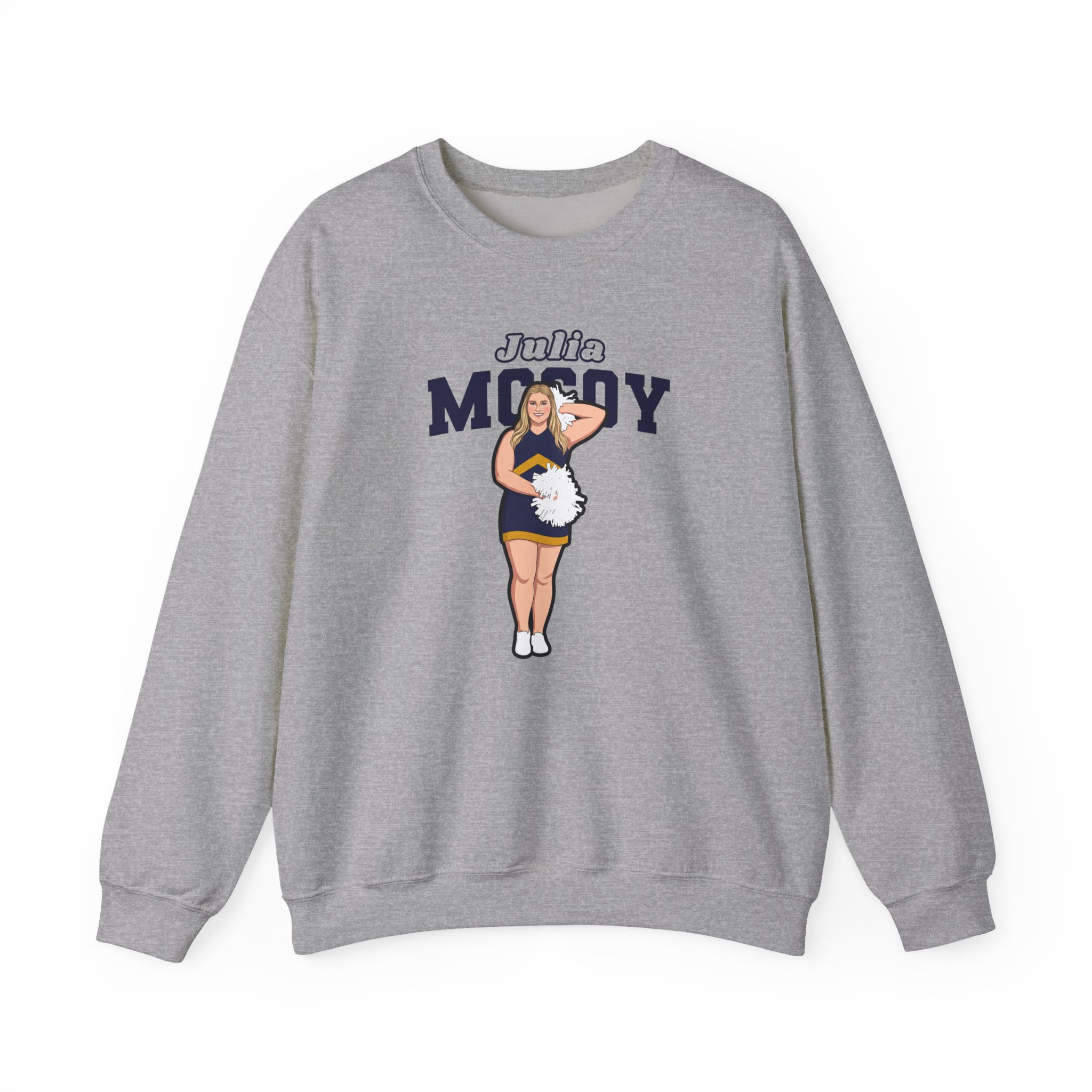 Crewneck Sweatshirt — character_name_arch in Grey