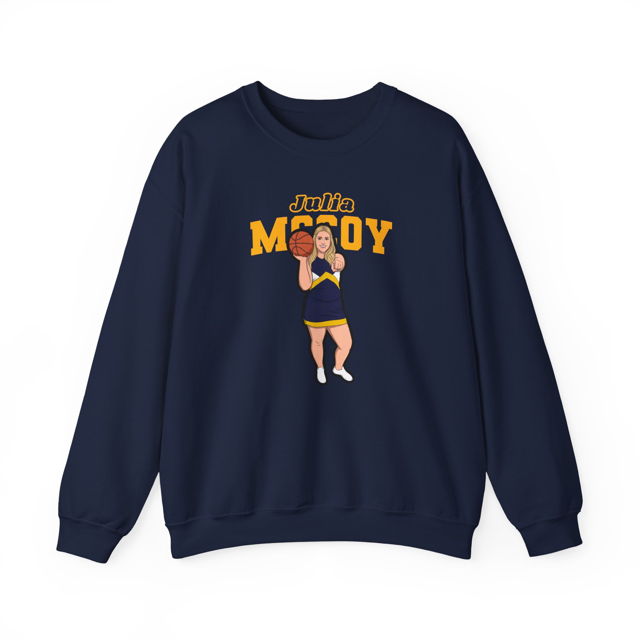 Crewneck Sweatshirt — character_name_arch in Navy
