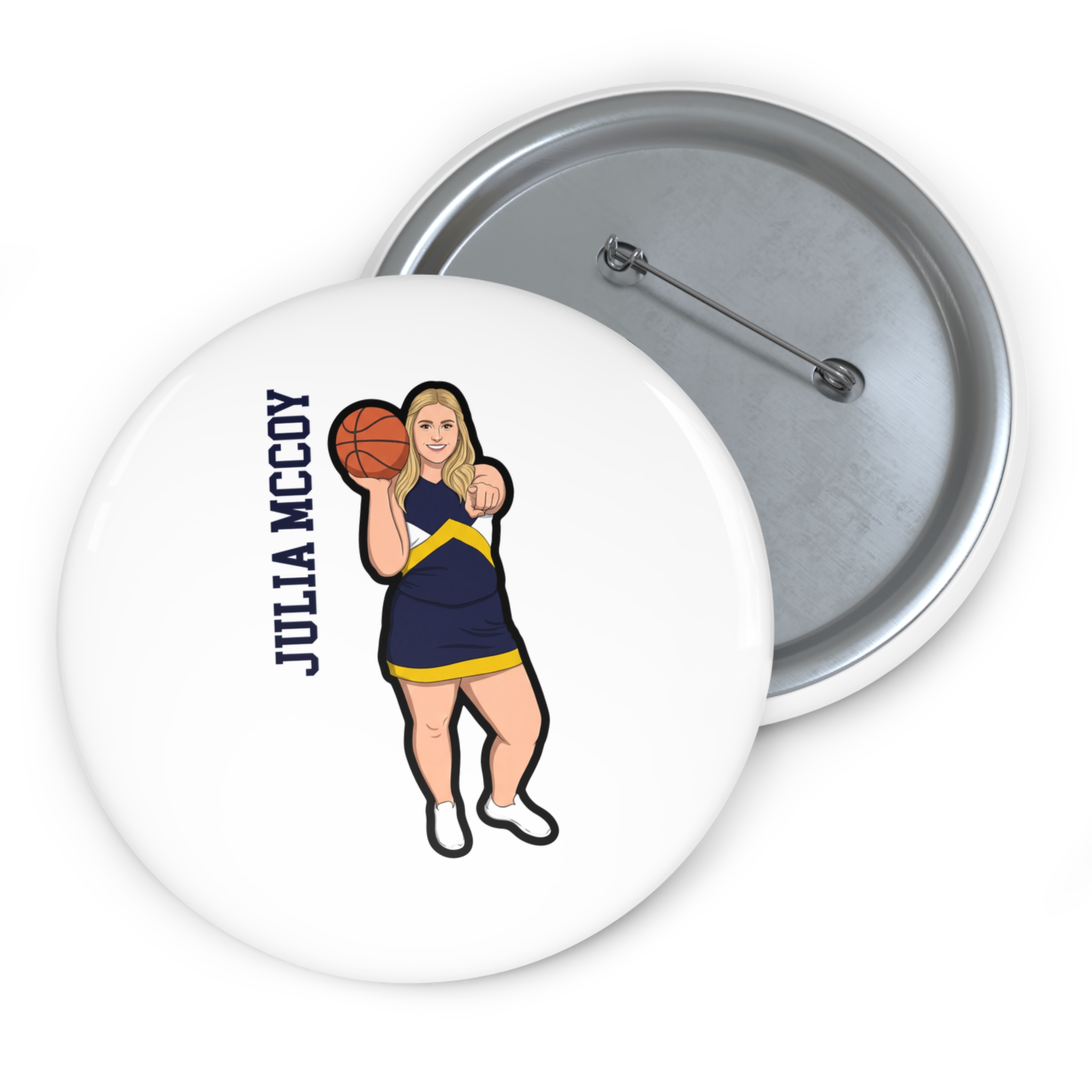 Game Day Pin — character_name_vertical in Classic