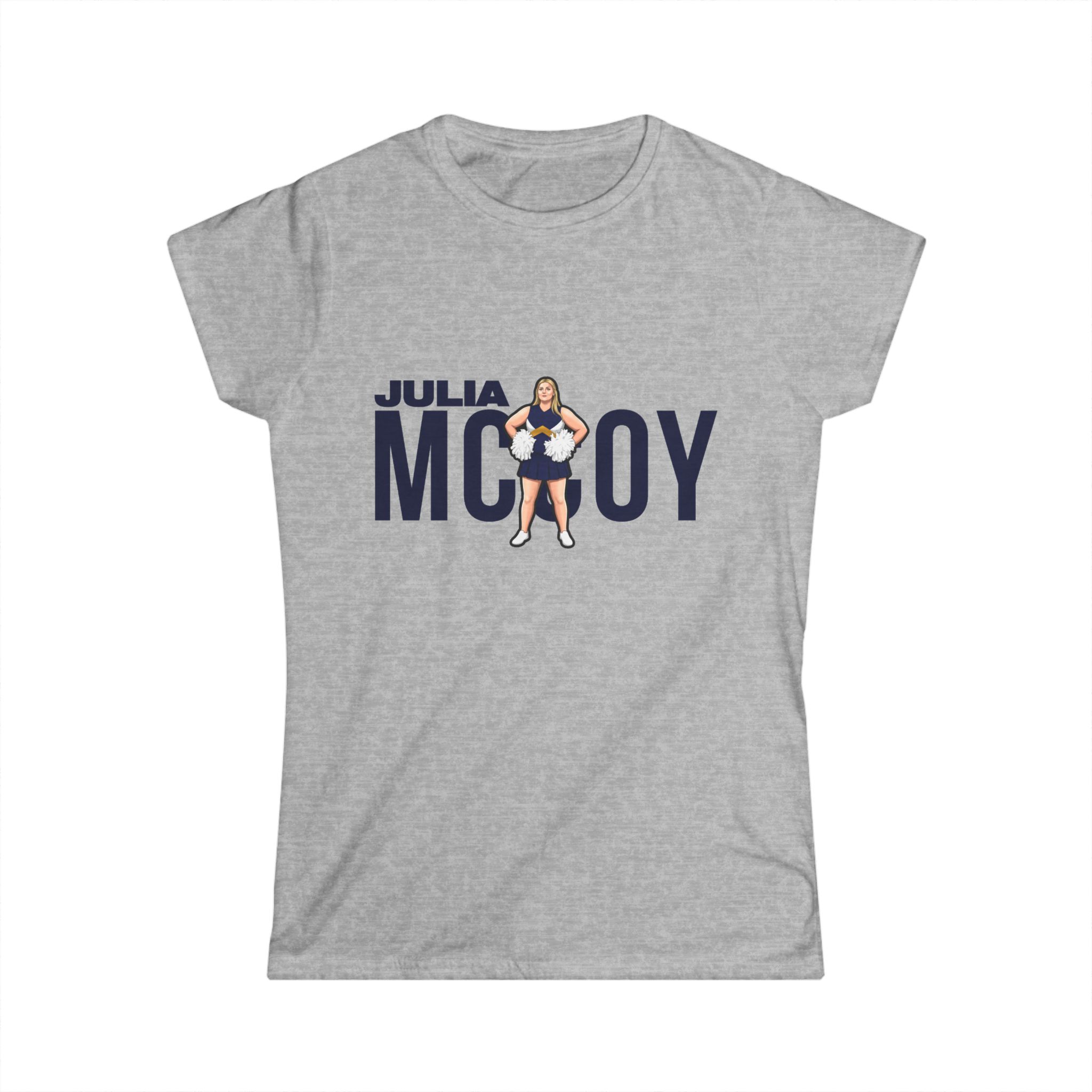 Women's Softstyle Tee — character_player_name in Grey