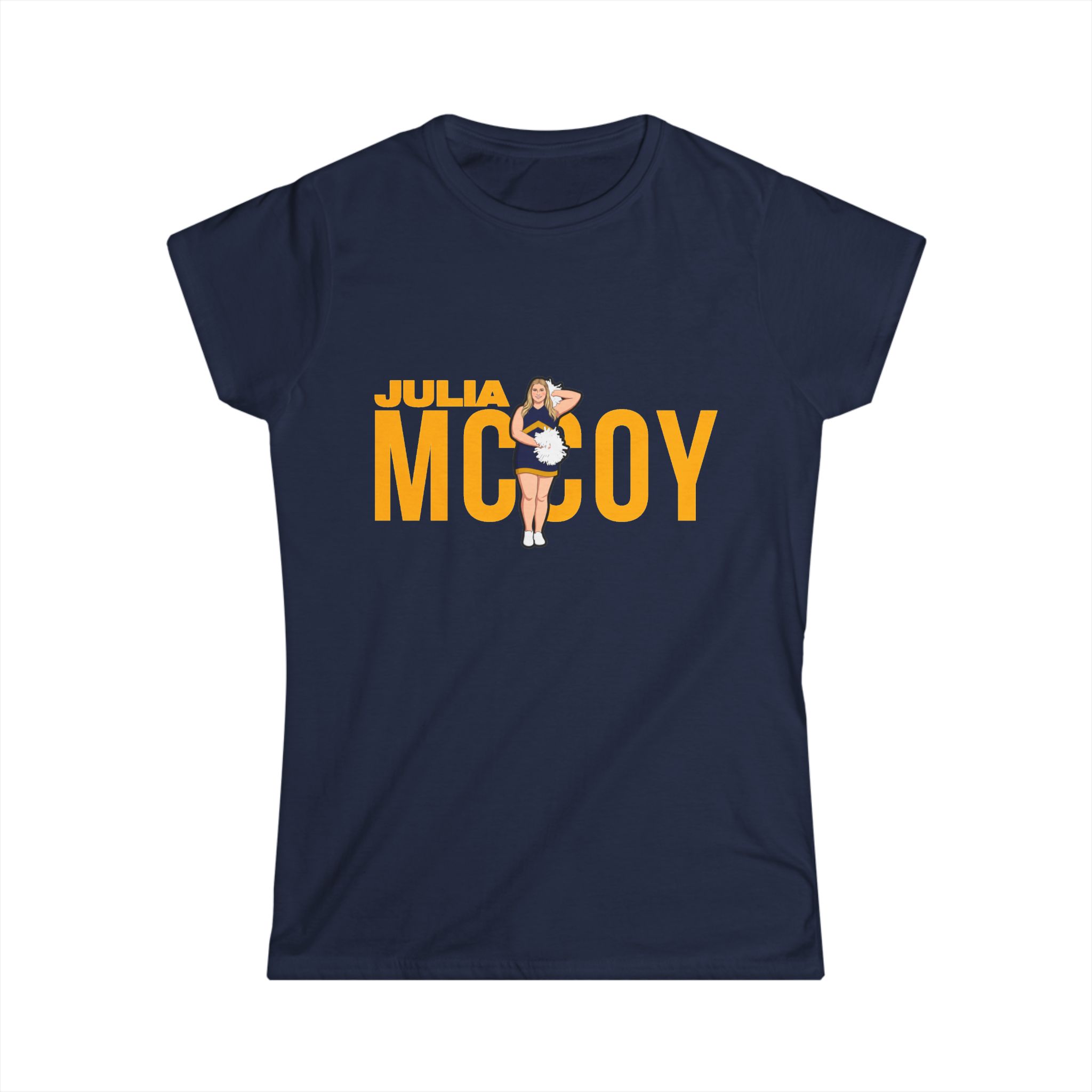 Women's Softstyle Tee — character_player_name in Navy