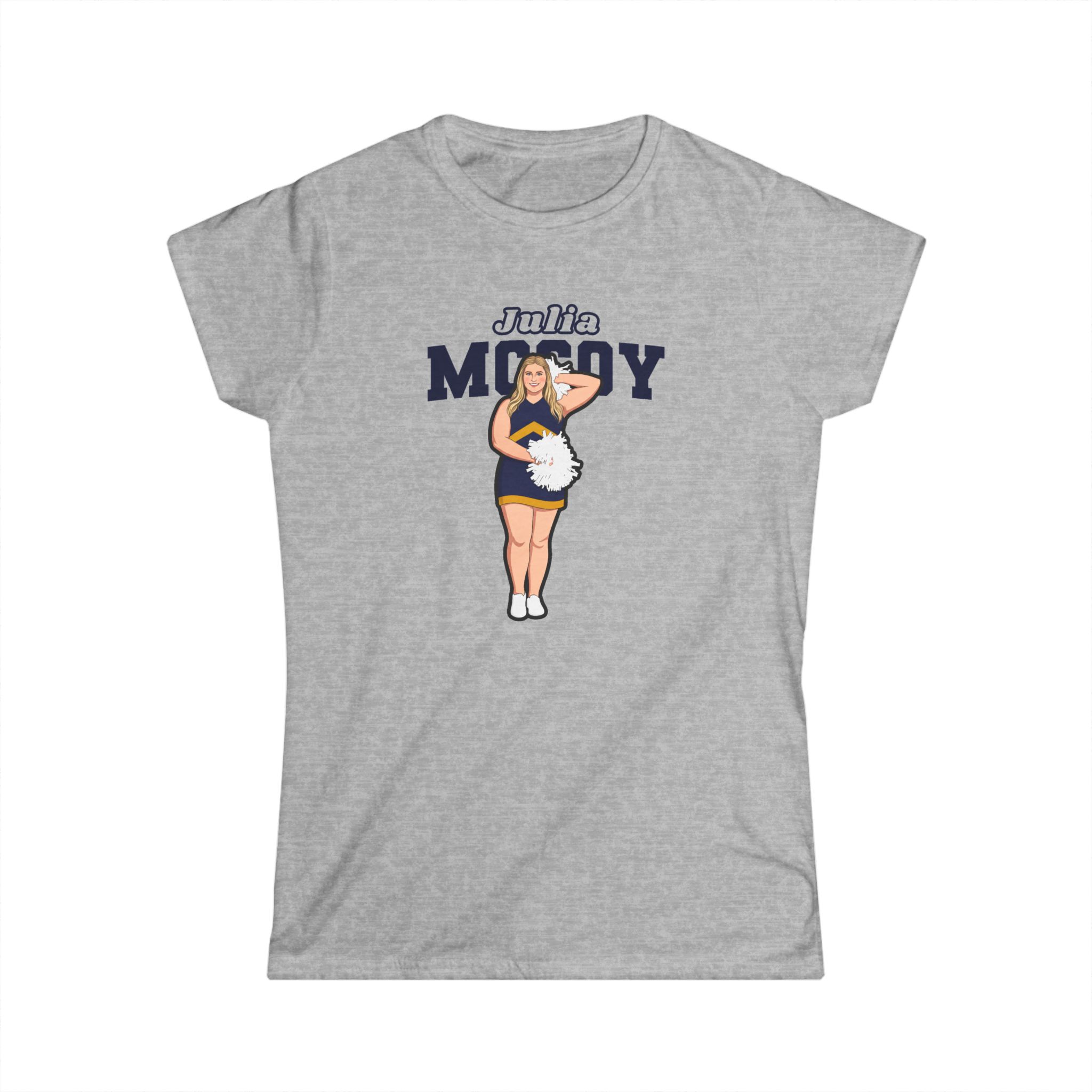 Women's Softstyle Tee — character_name_arch in Grey