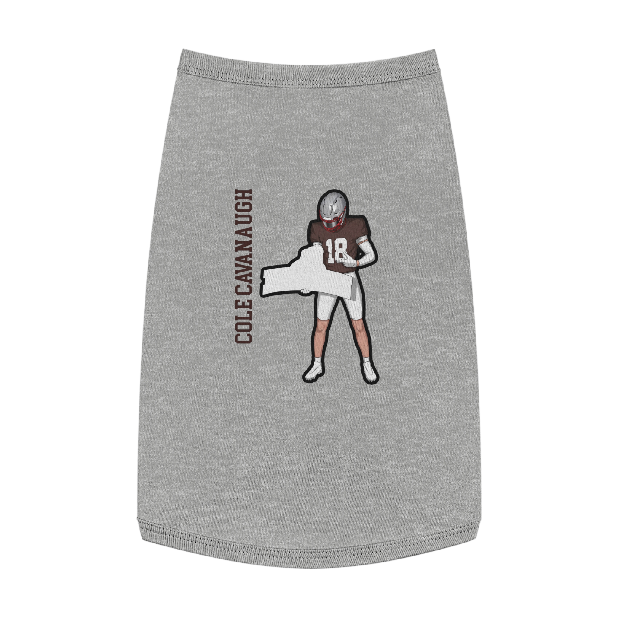Pet Tank Top — character_name_vertical in White