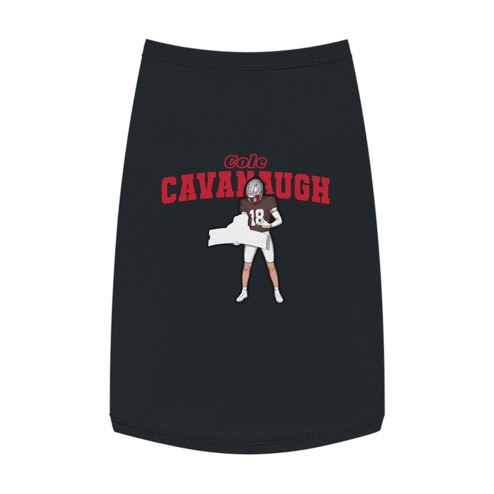 Pet Tank Top — character_name_arch in Black