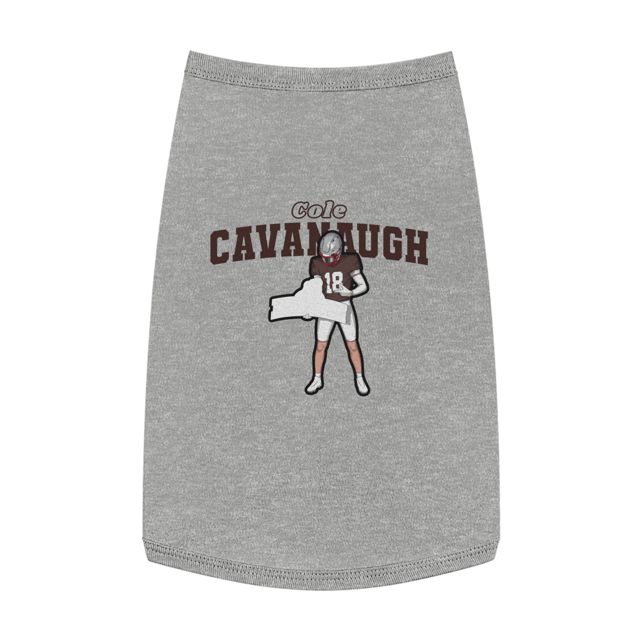 Pet Tank Top — character_name_arch in White