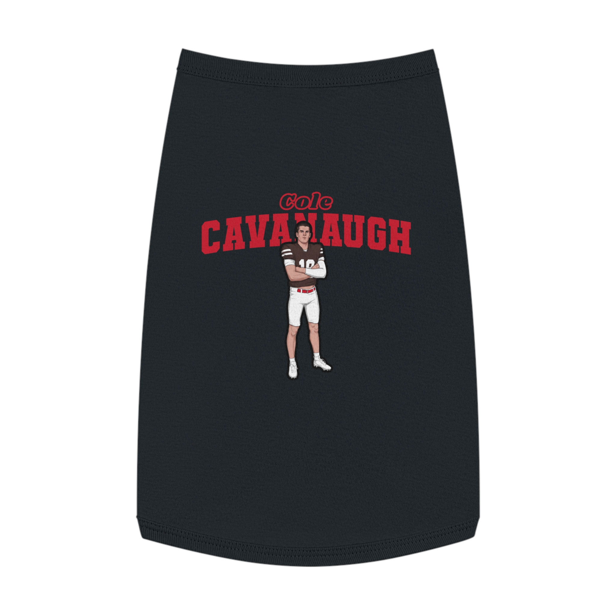 Pet Tank Top — character_name_arch in Black