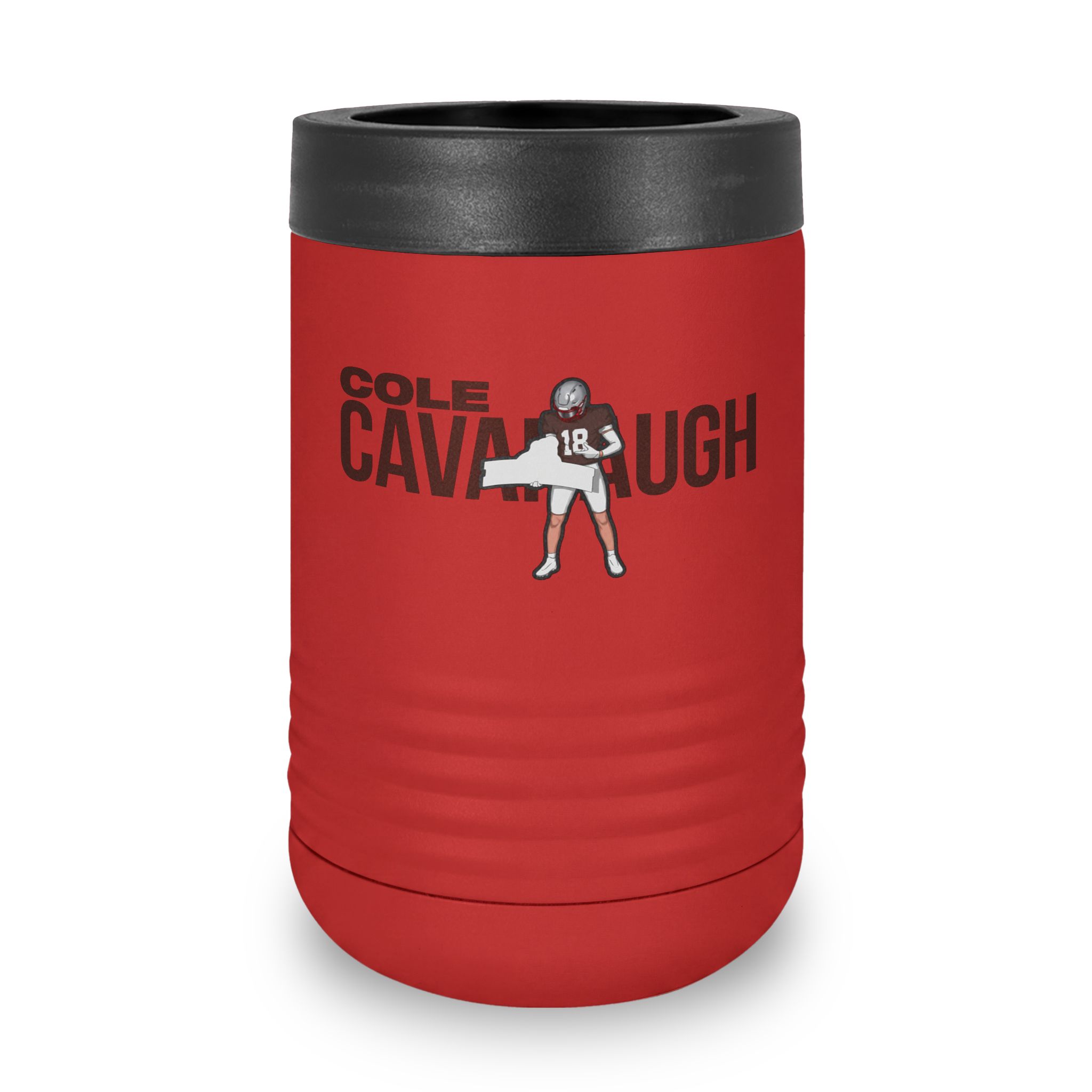 Stainless Can Cooler — character_player_name in Red