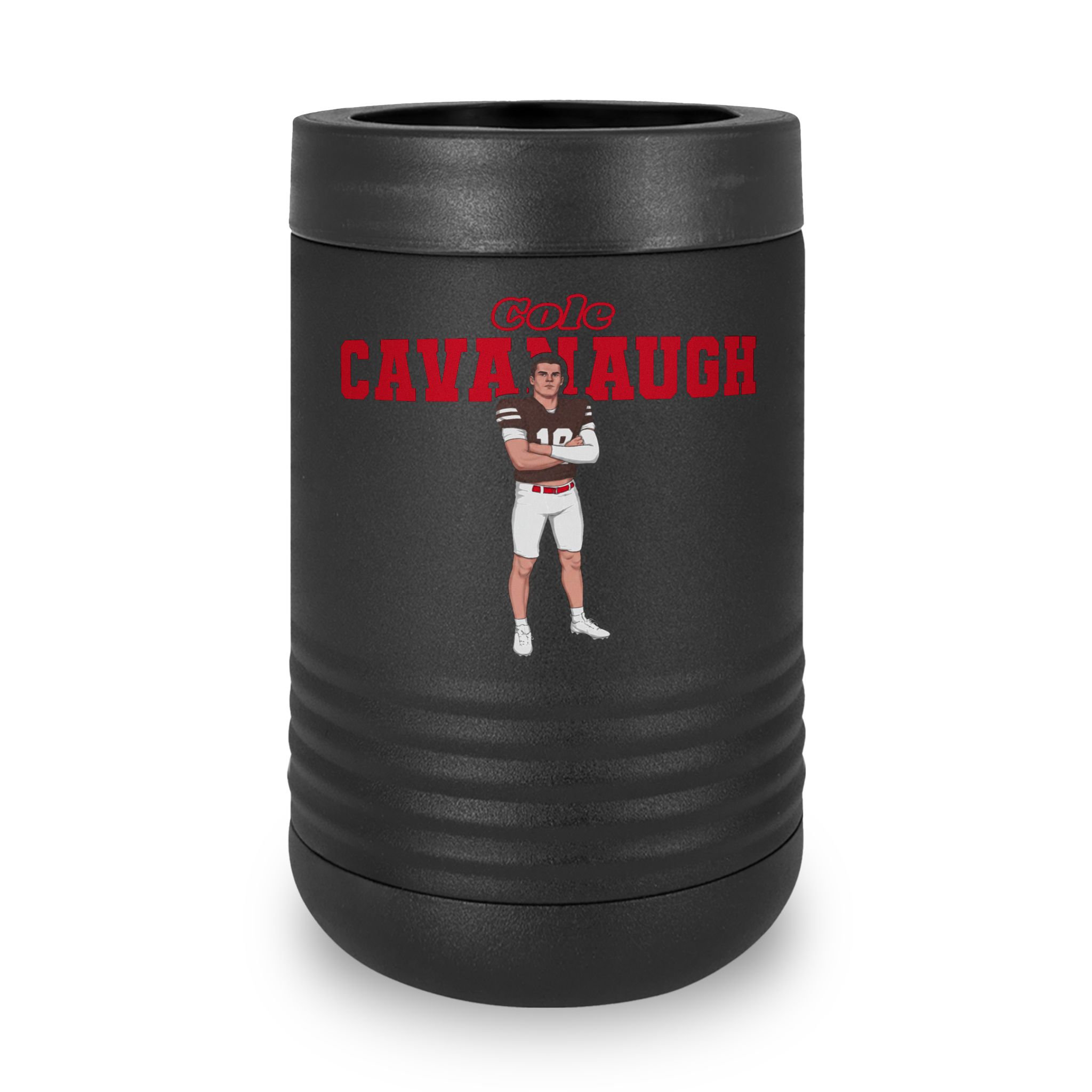 Stainless Can Cooler — character_name_arch in Black