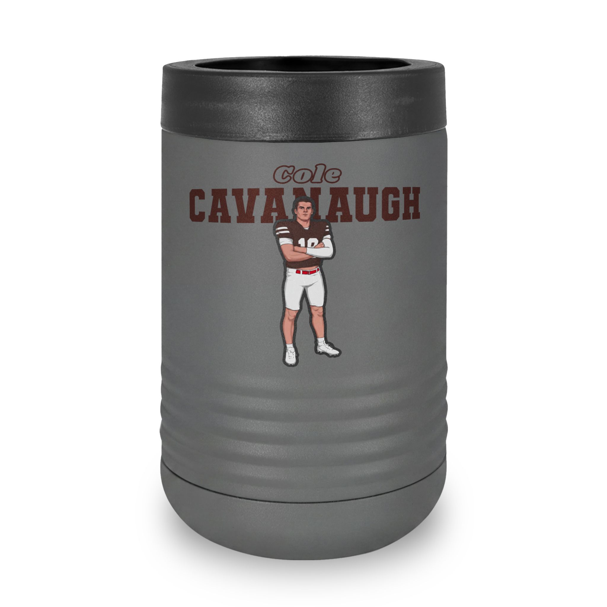 Stainless Can Cooler — character_name_arch in Grey