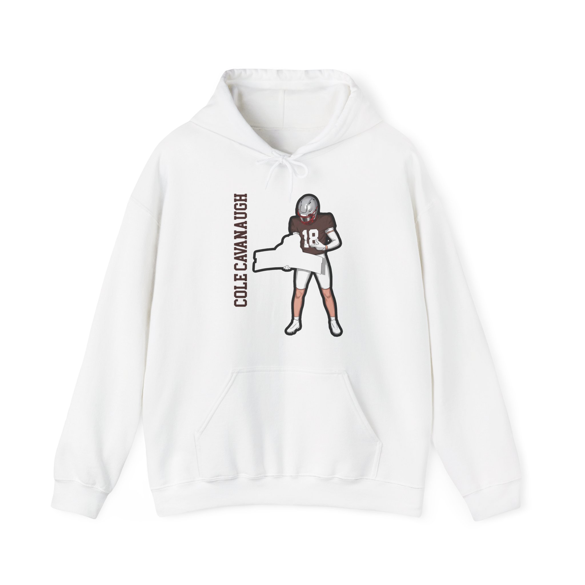 Hoodie — character_name_vertical in White