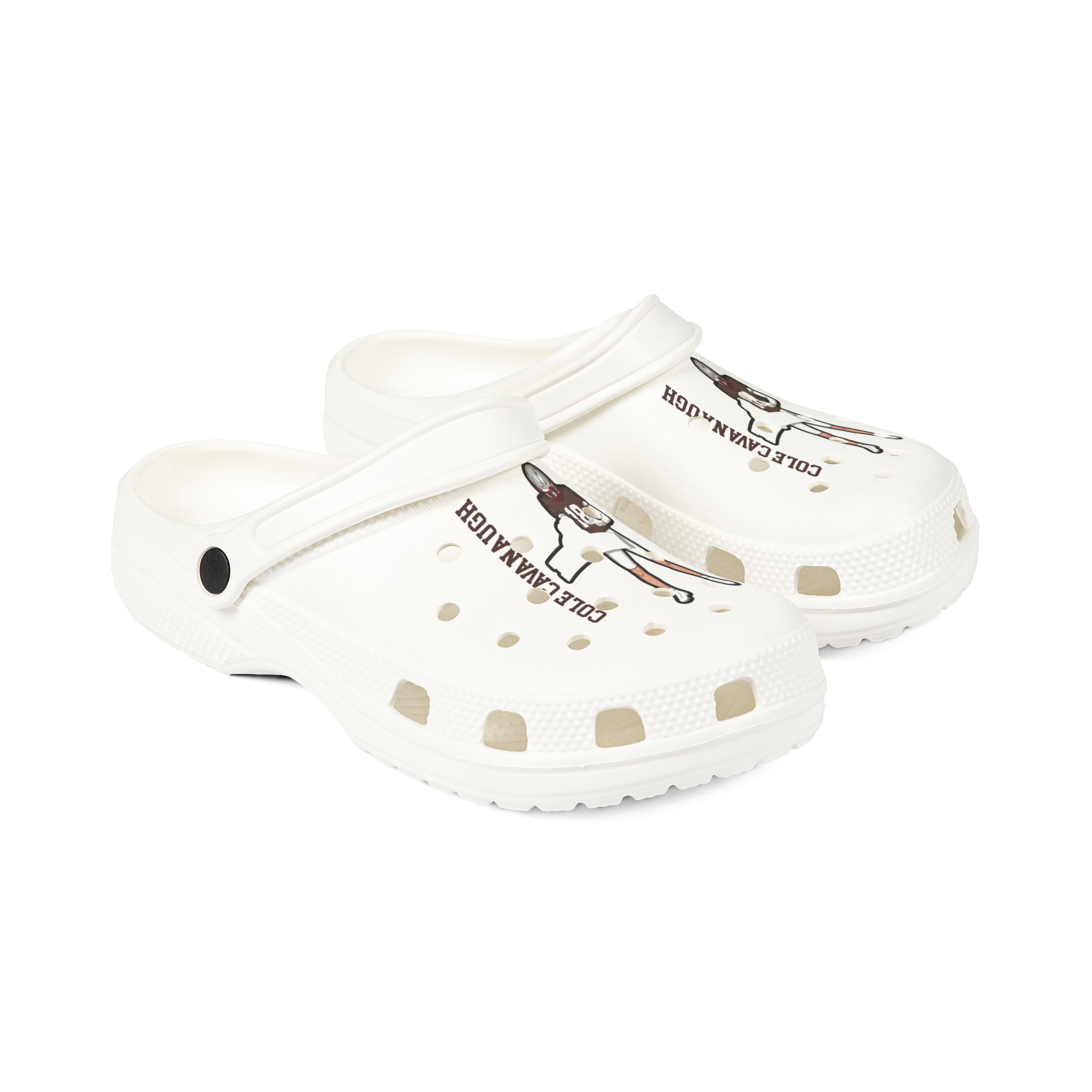 Rubber Clogs — character_name_vertical in White