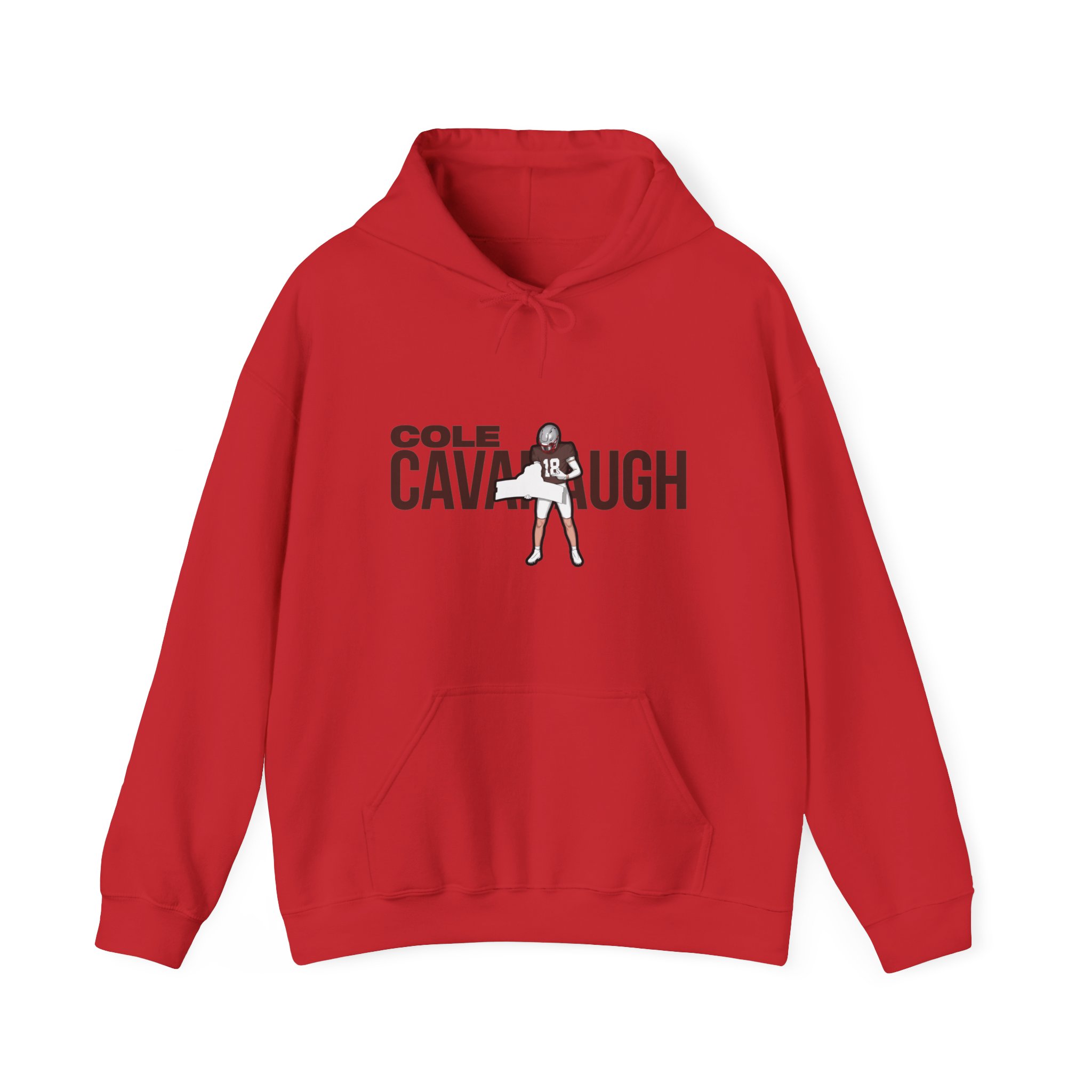 Hoodie — character_player_name in Red