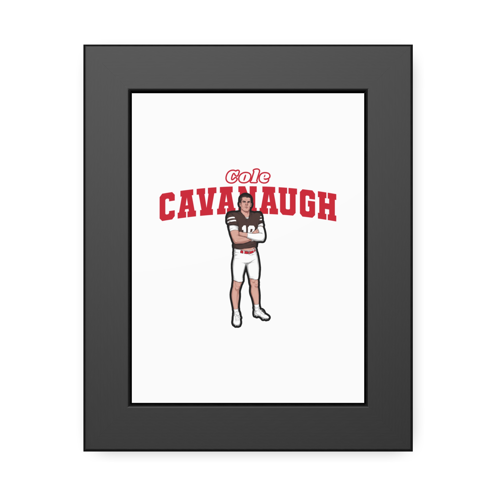 Framed Poster — character_name_arch in Black