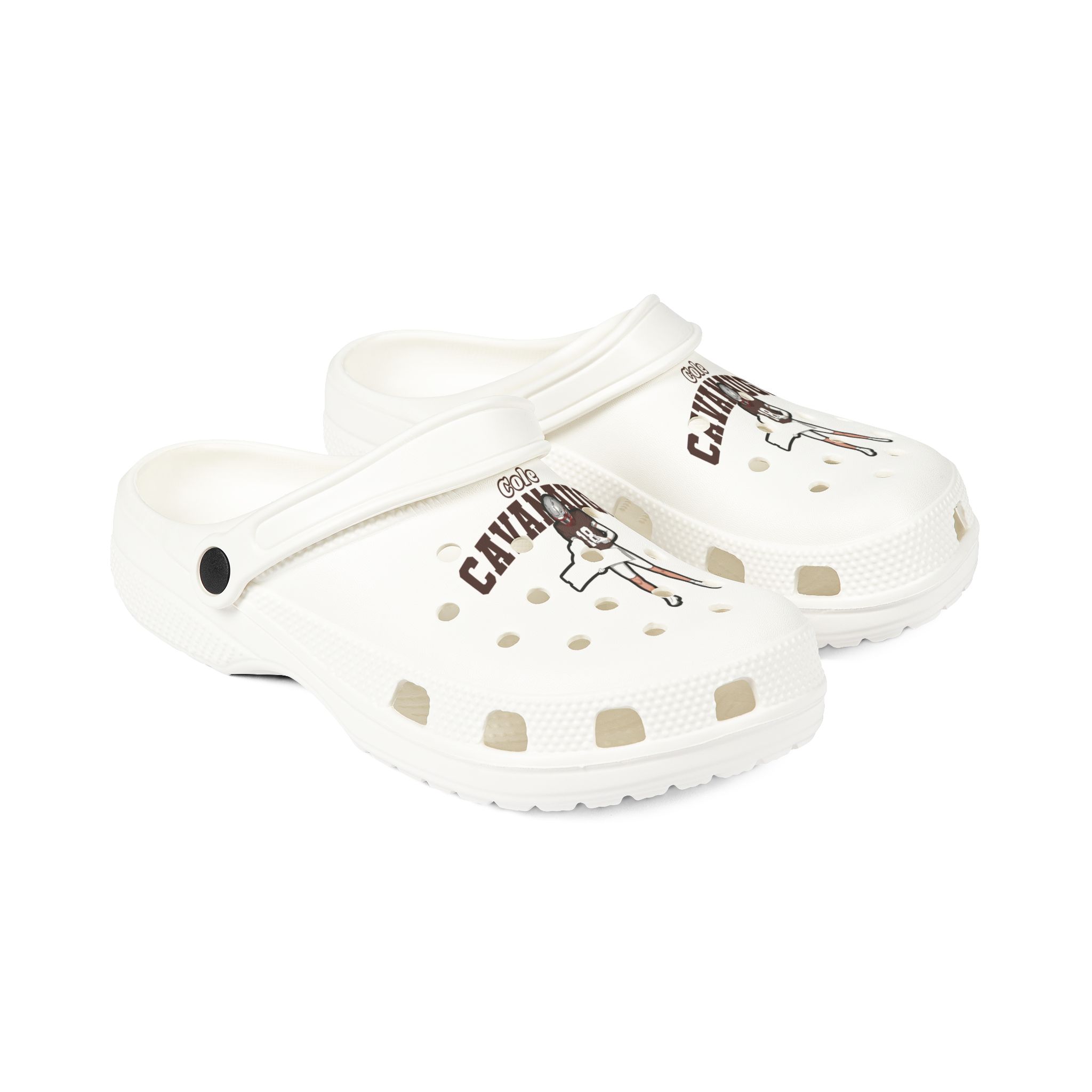 Rubber Clogs — character_name_arch in White