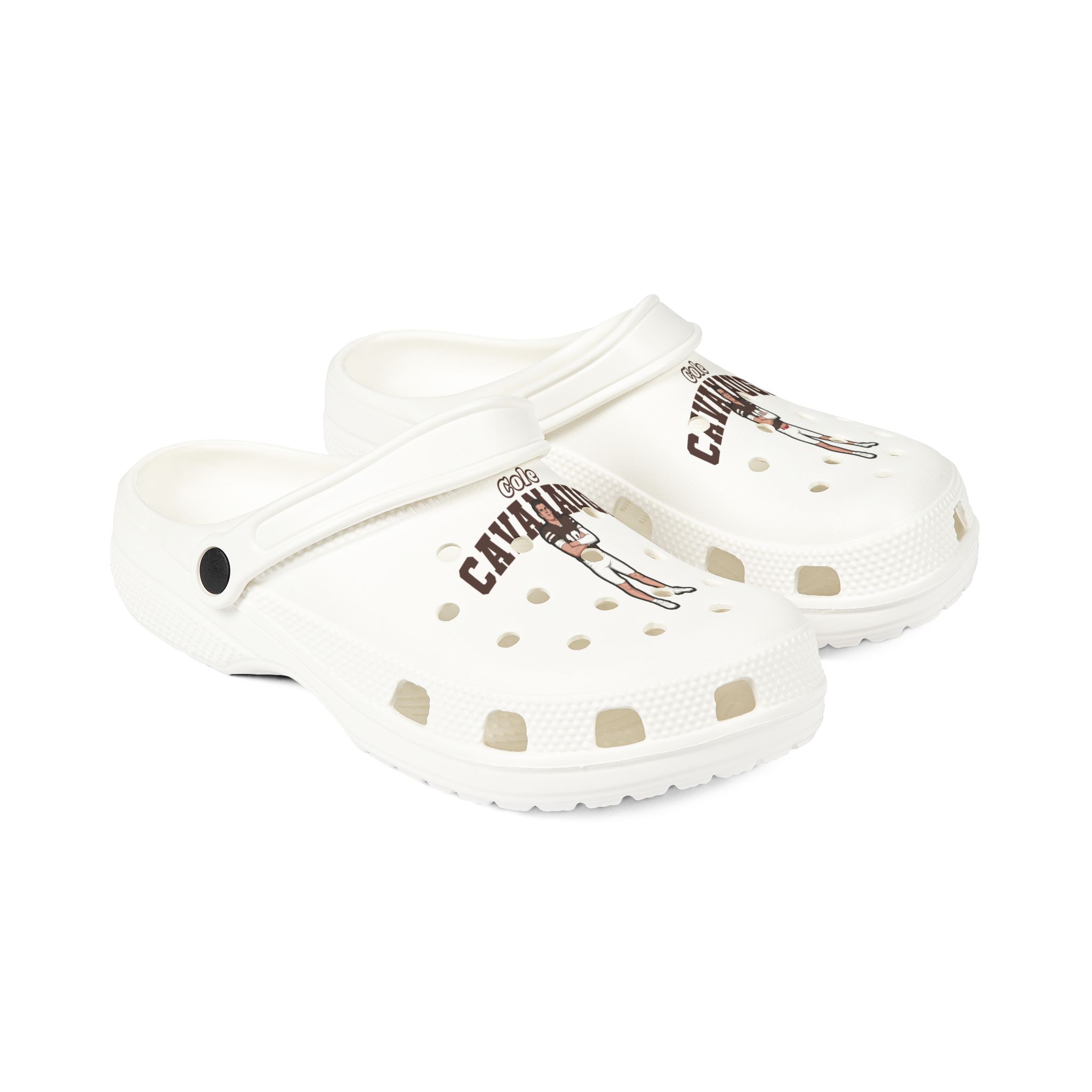 Rubber Clogs — character_name_arch in White