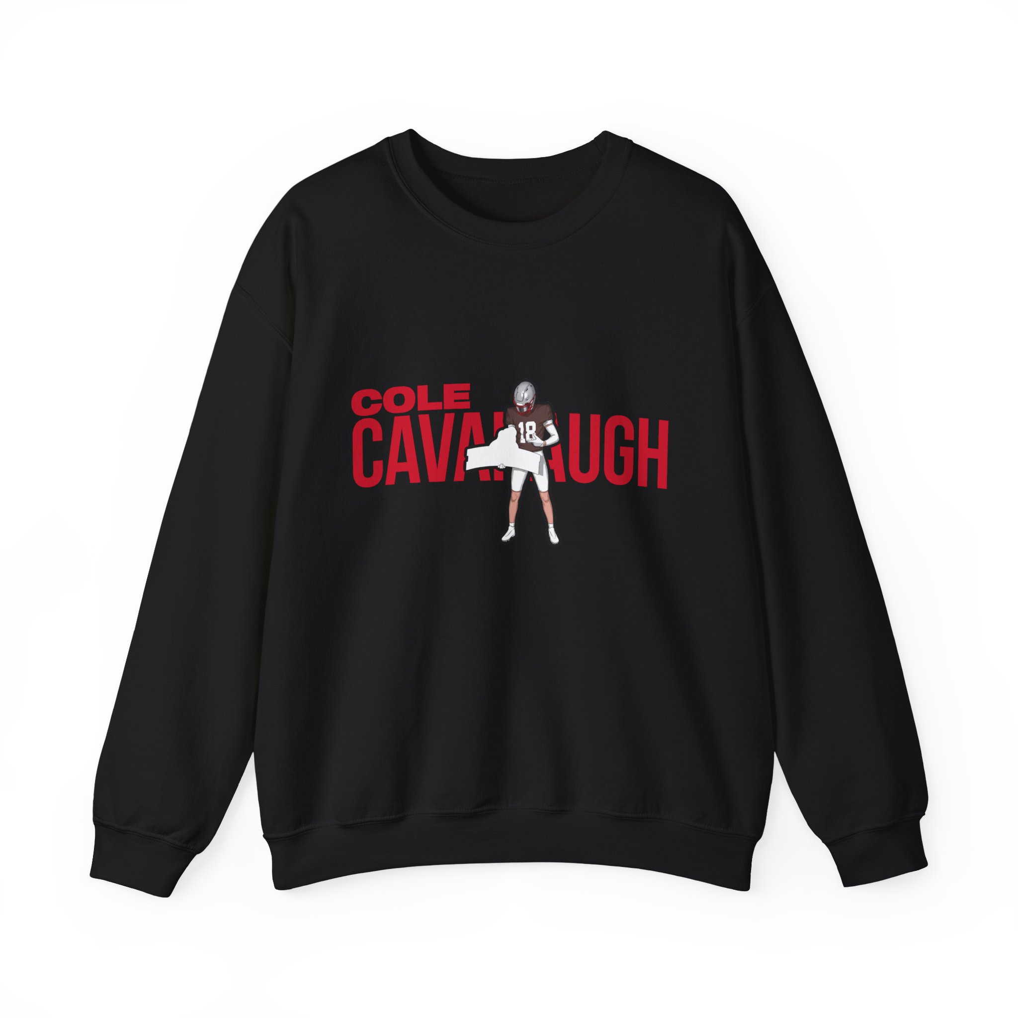 Crewneck Sweatshirt — character_player_name in Black