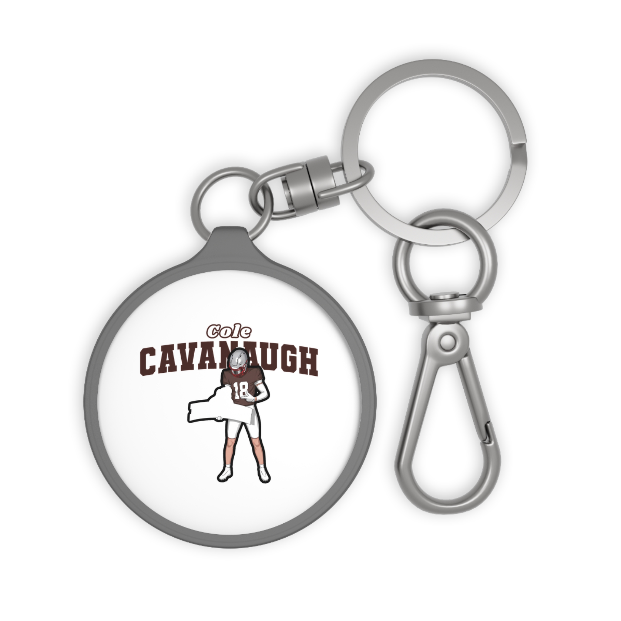 Keychain — character_name_arch in Grey