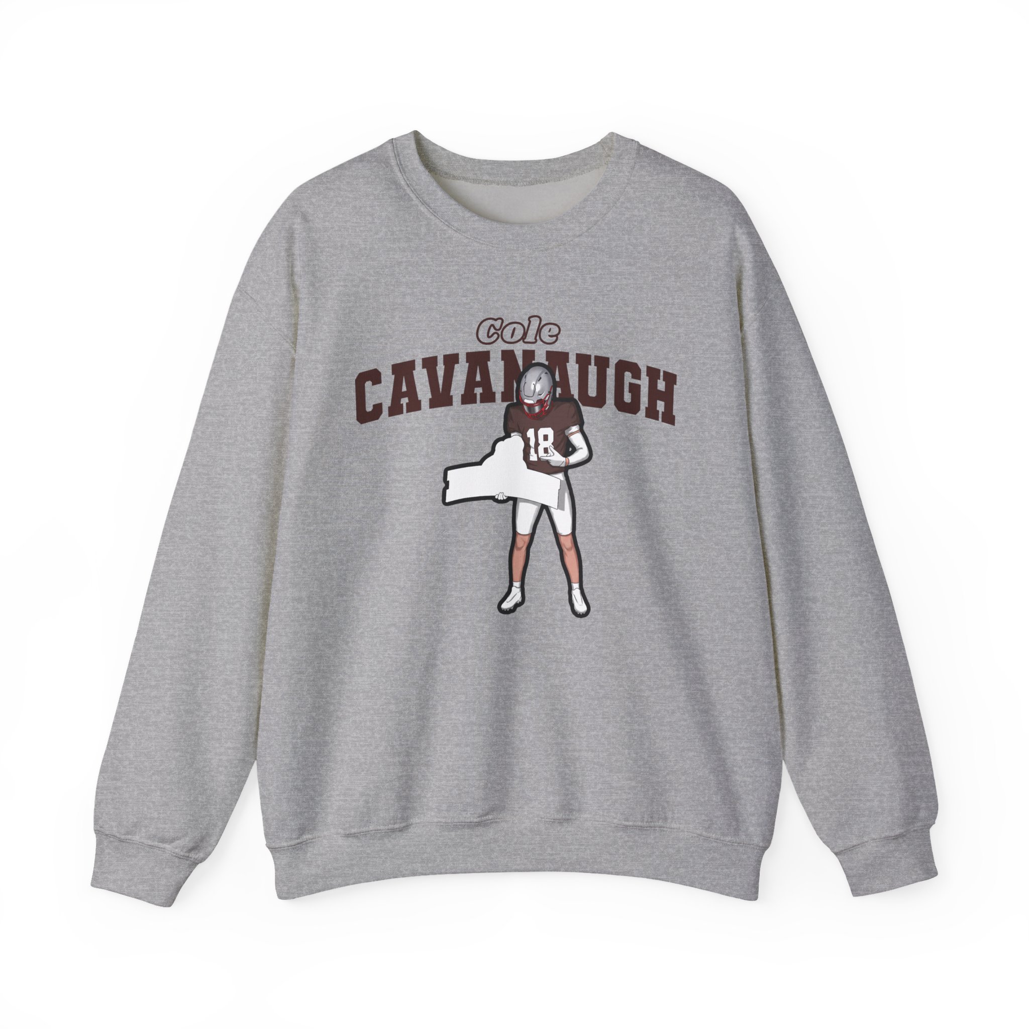 Crewneck Sweatshirt — character_name_arch in Grey