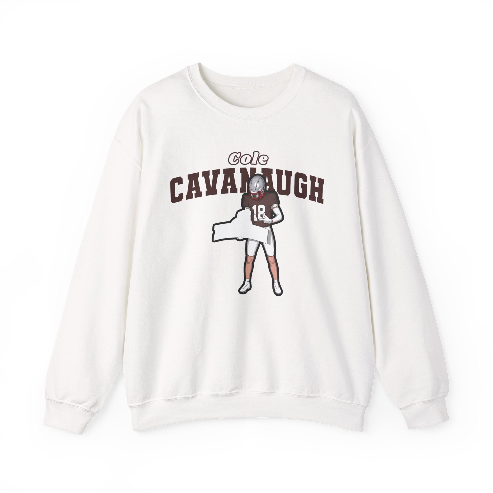 Crewneck Sweatshirt — character_name_arch in White