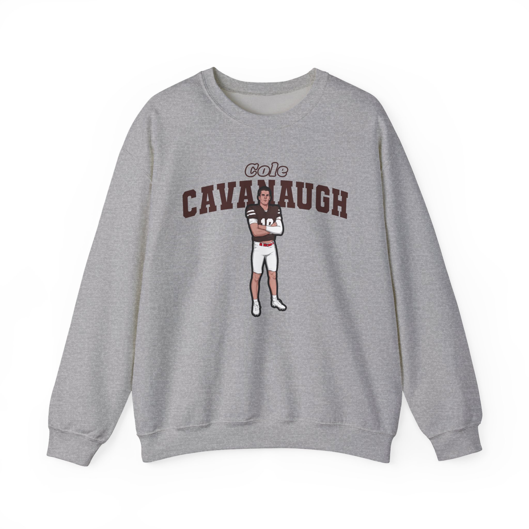 Crewneck Sweatshirt — character_name_arch in Grey