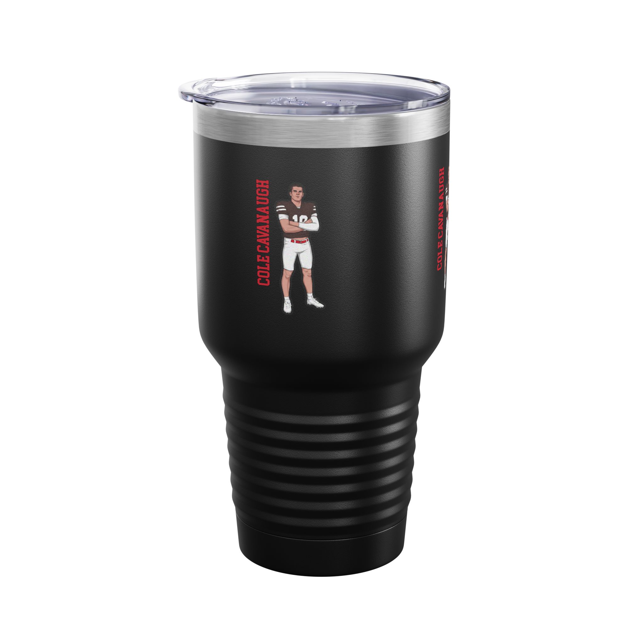 30oz Tumbler — character_name_vertical in Black