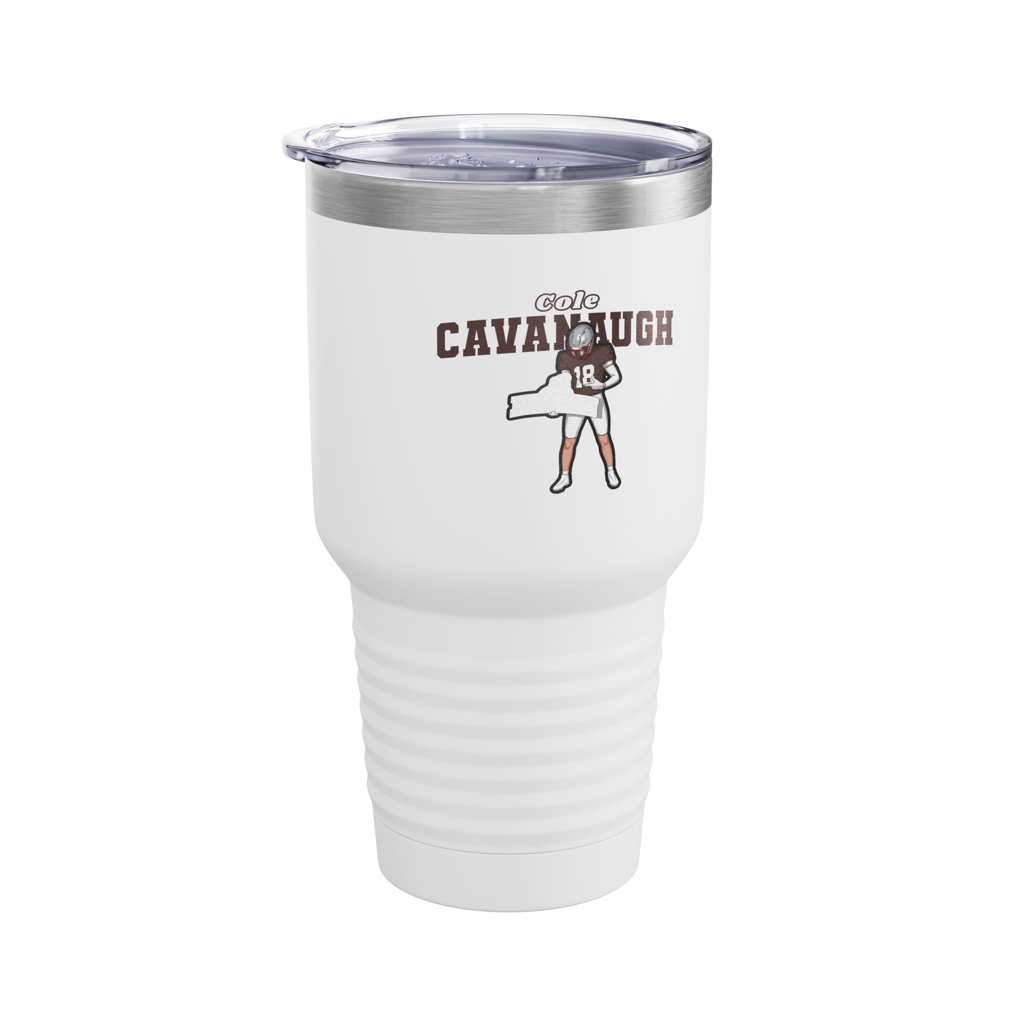 30oz Tumbler — character_name_arch in White