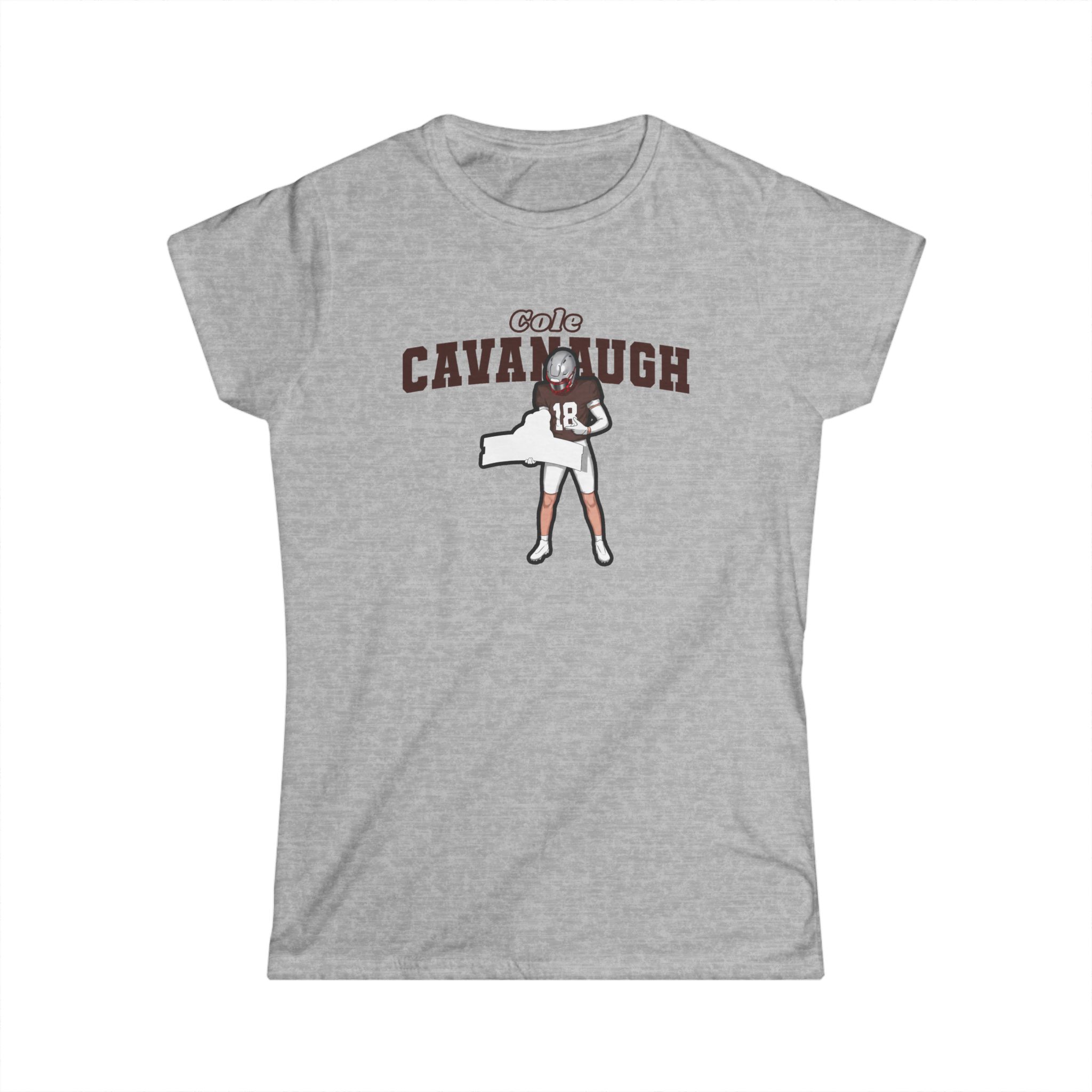 Women's Softstyle Tee — character_name_arch in Grey