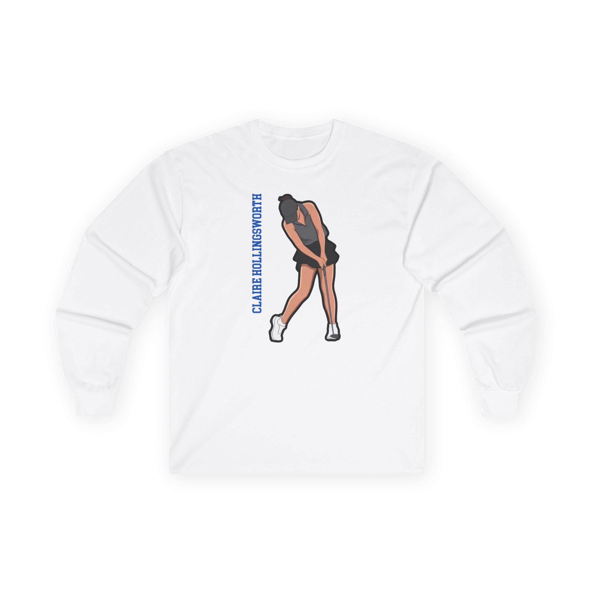 Long Sleeve Tee — character_name_vertical in White