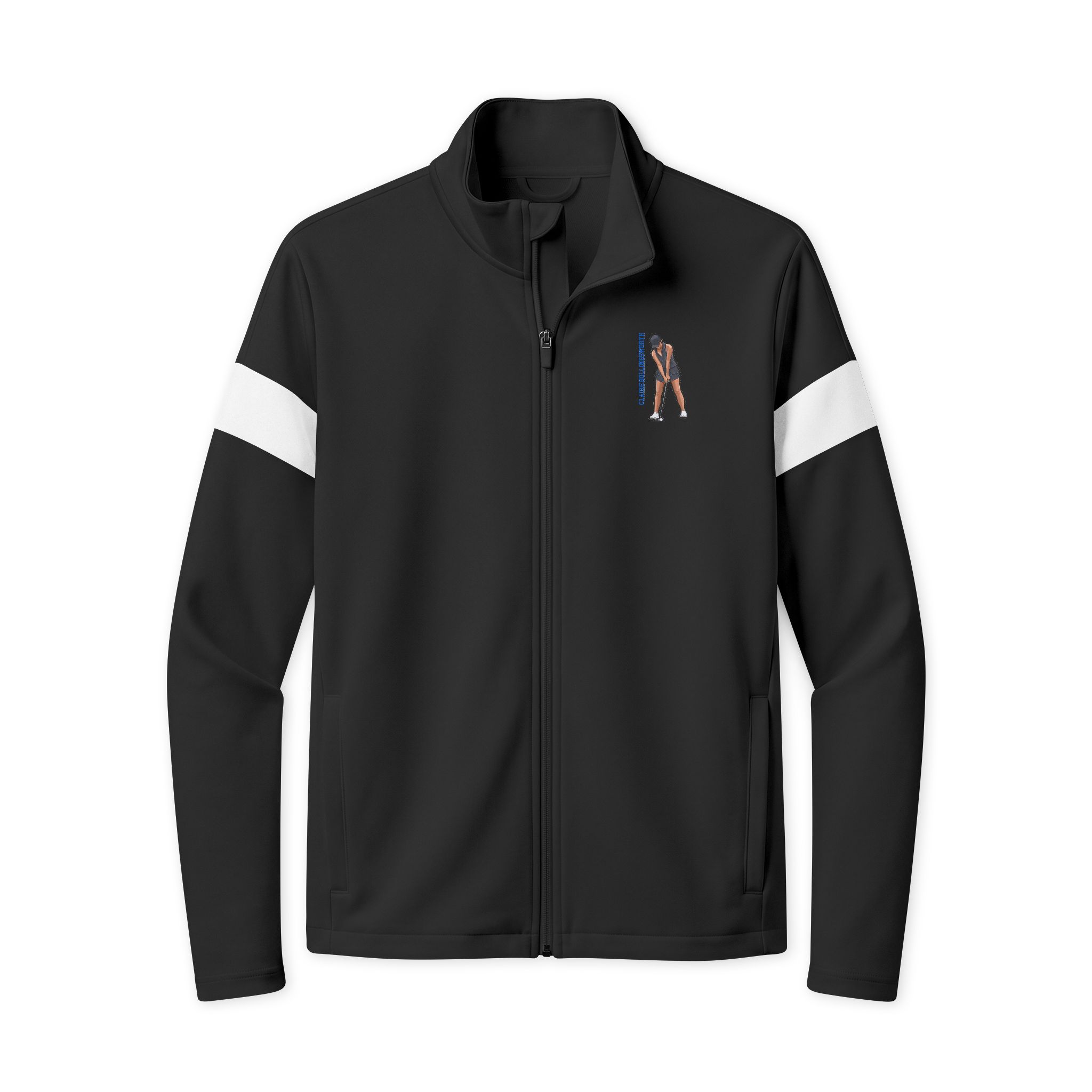 Travel Full-Zip Jacket — character_name_vertical in Black/ White