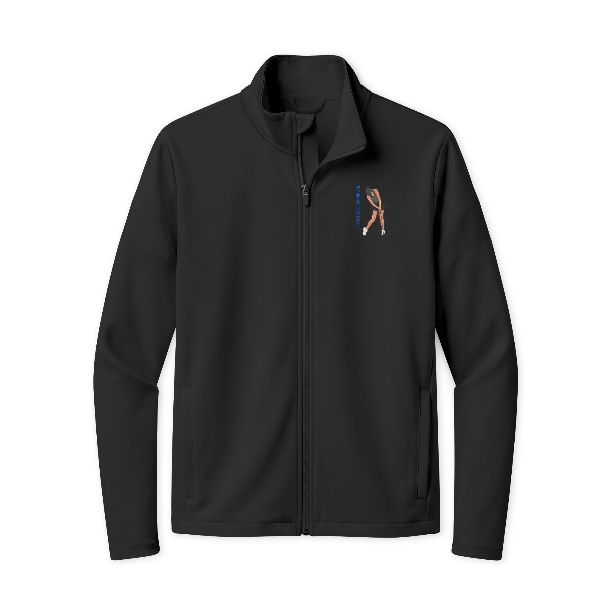 Travel Full-Zip Jacket — character_name_vertical in Black/ Black