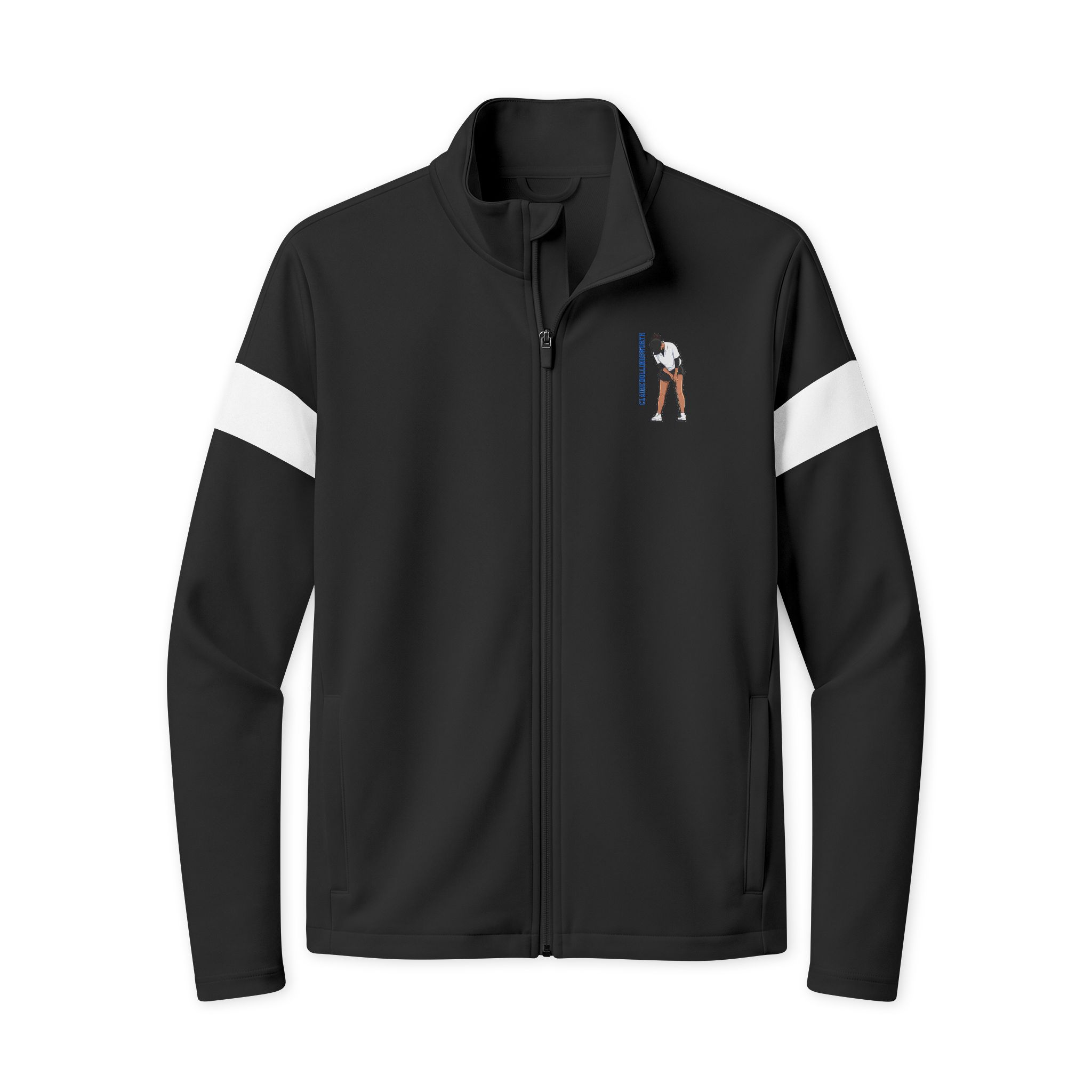 Travel Full-Zip Jacket — character_name_vertical in Black/ White