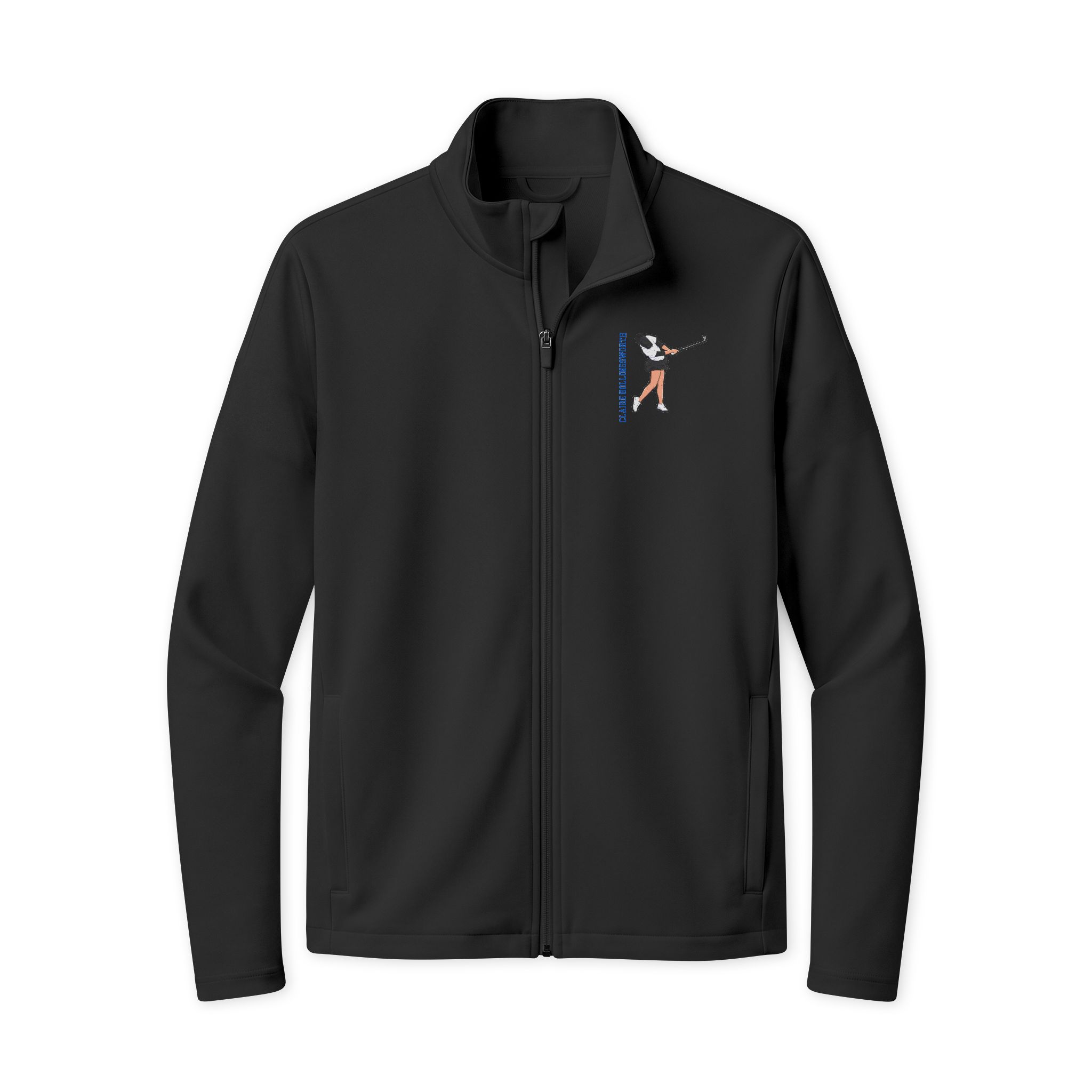 Travel Full-Zip Jacket — character_name_vertical in Black/ Black