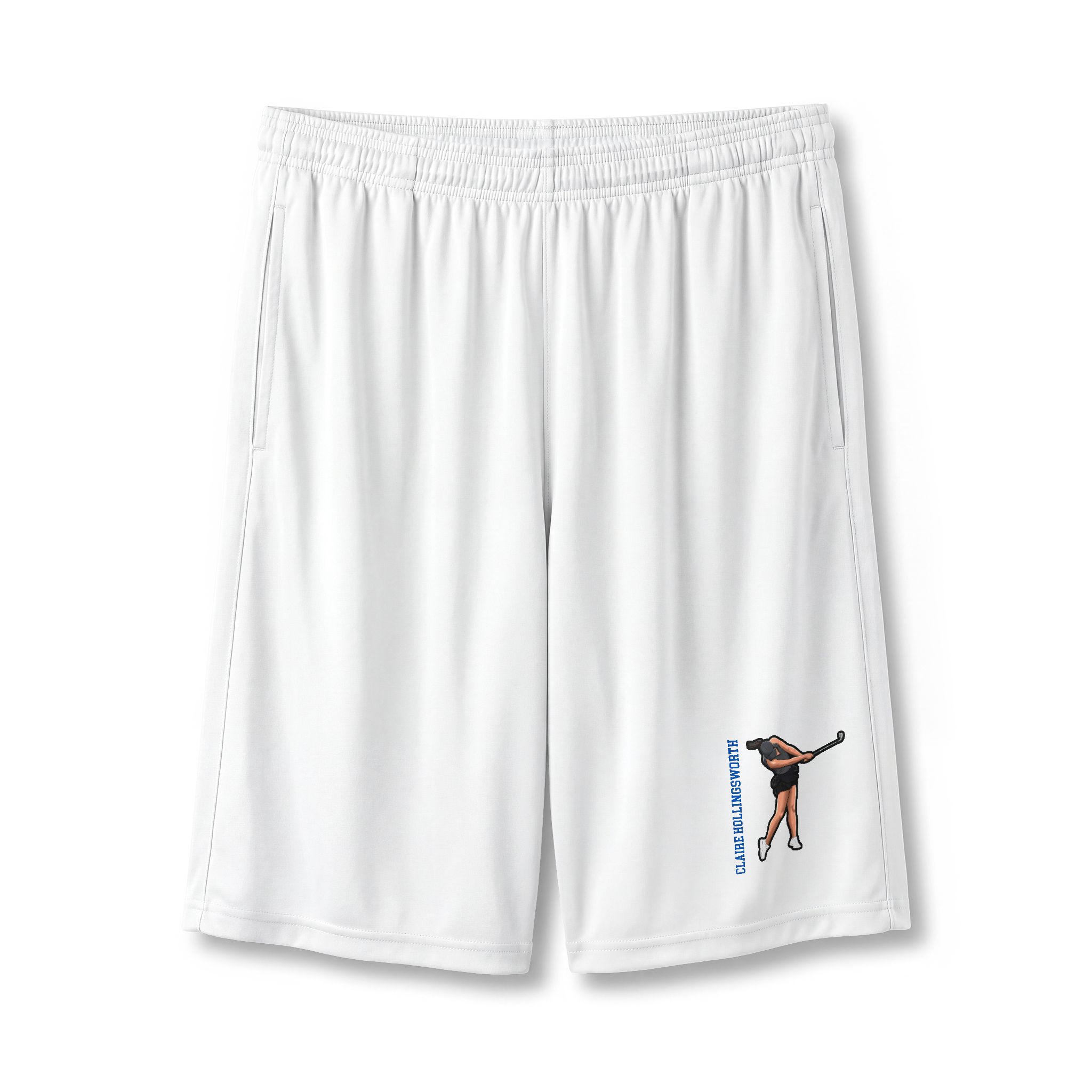 Shorts — character_name_vertical in White