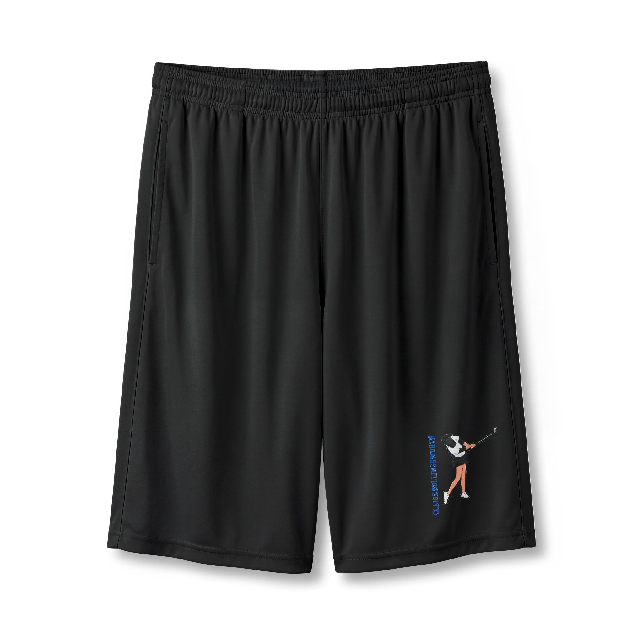 Shorts — character_name_vertical in Black