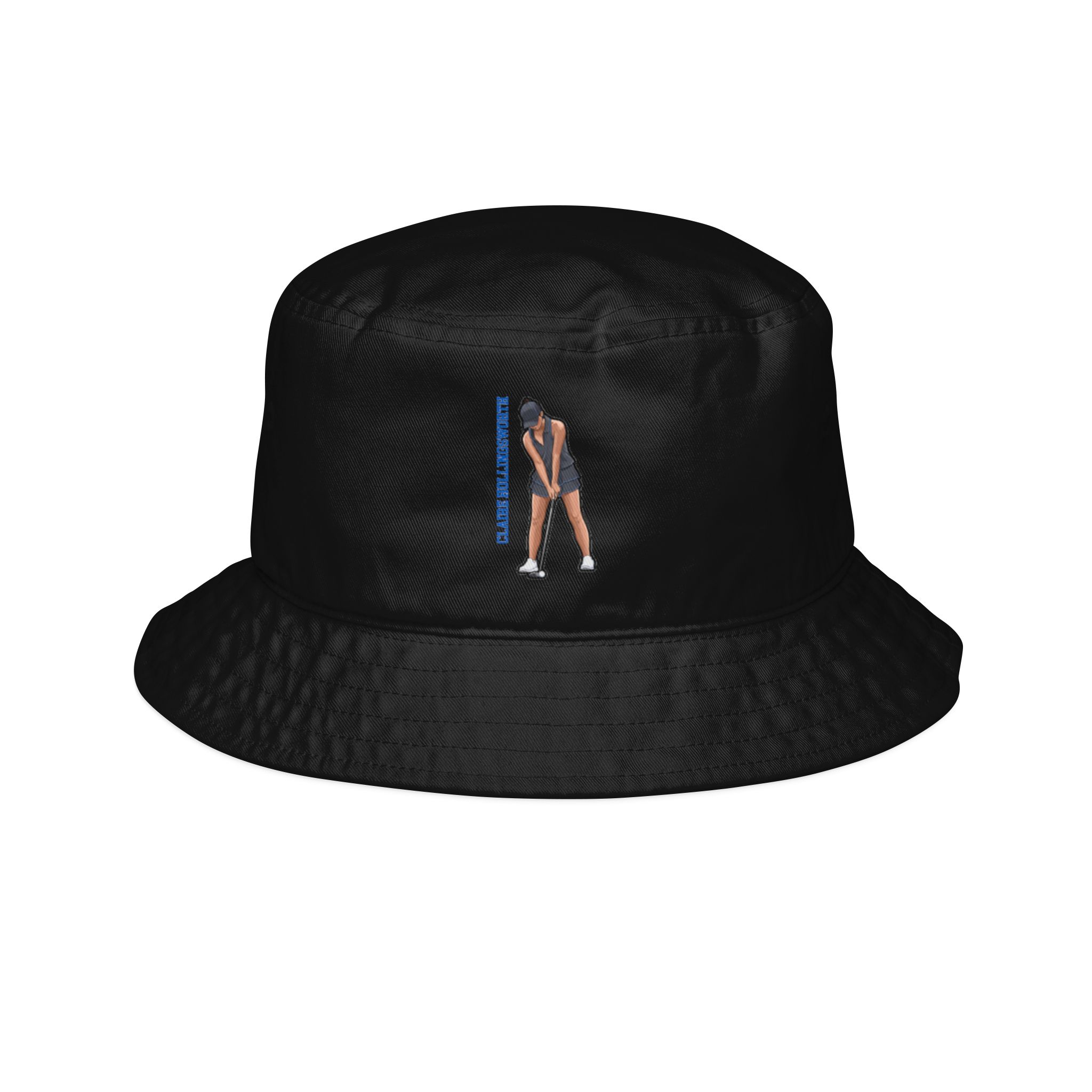 Bucket Hat — character_name_vertical in Black