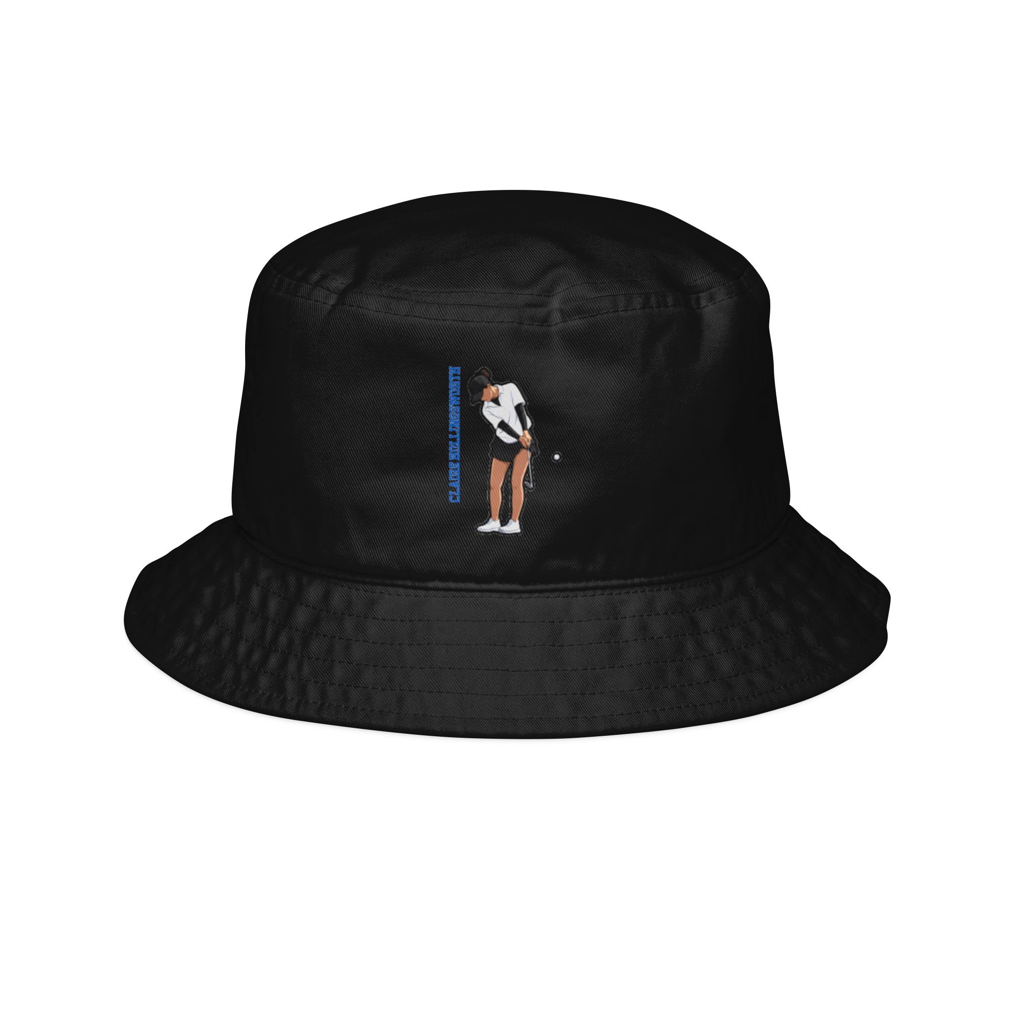 Bucket Hat — character_name_vertical in Black