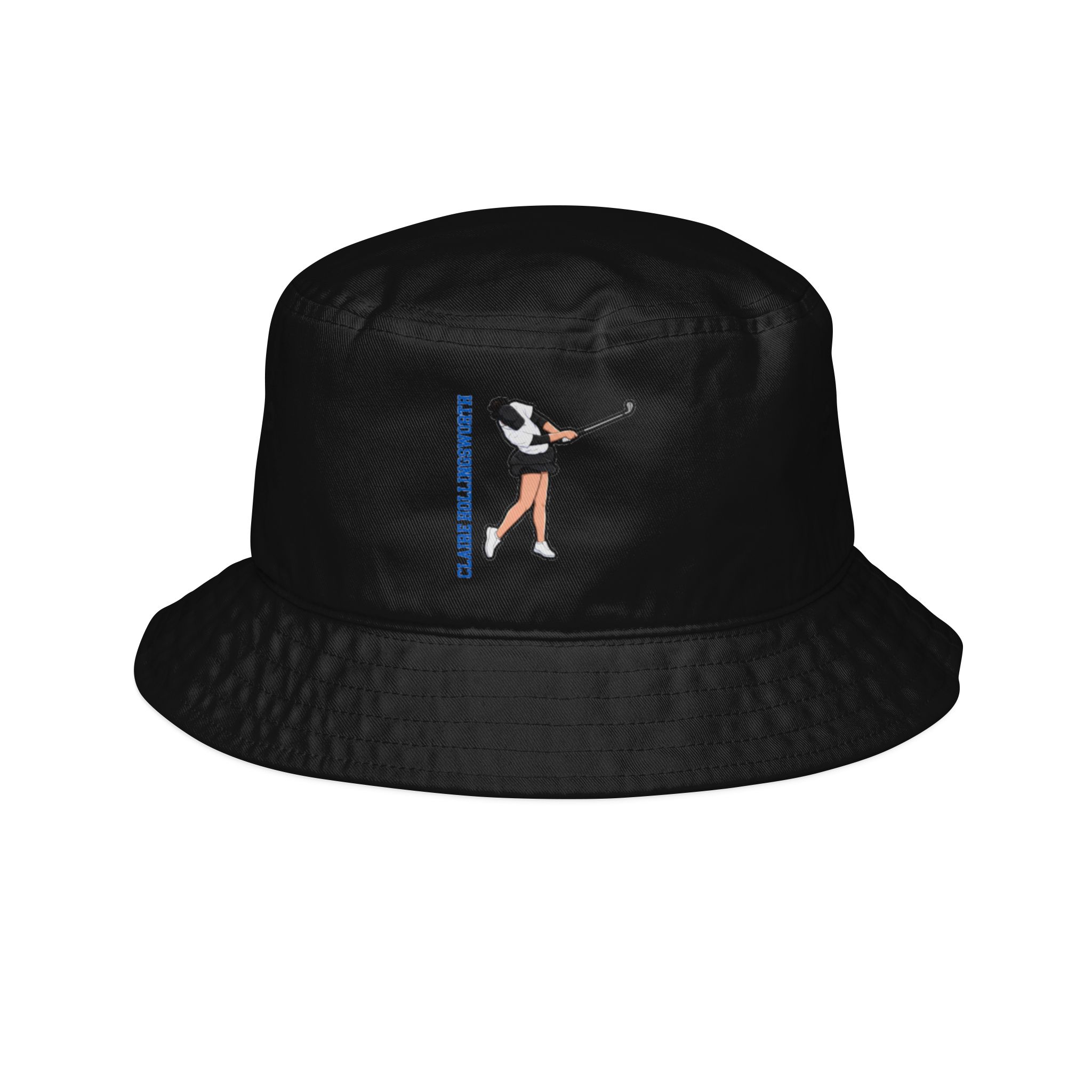 Bucket Hat — character_name_vertical in Black