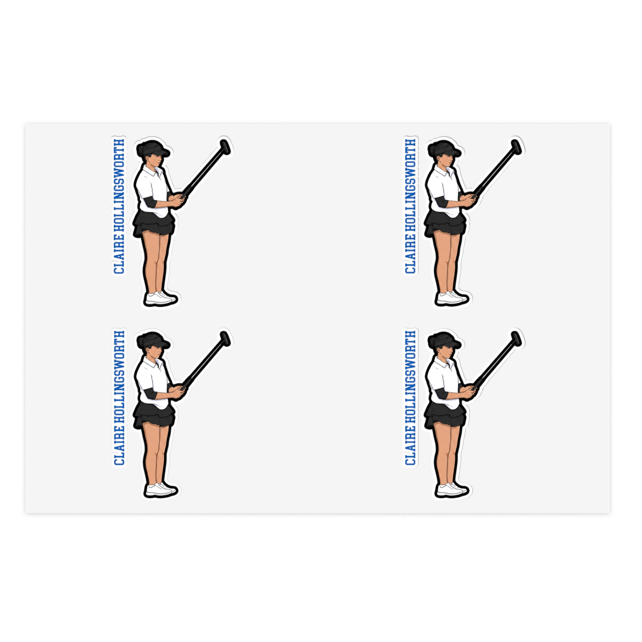 Sticker Sheet — character_name_vertical in Classic