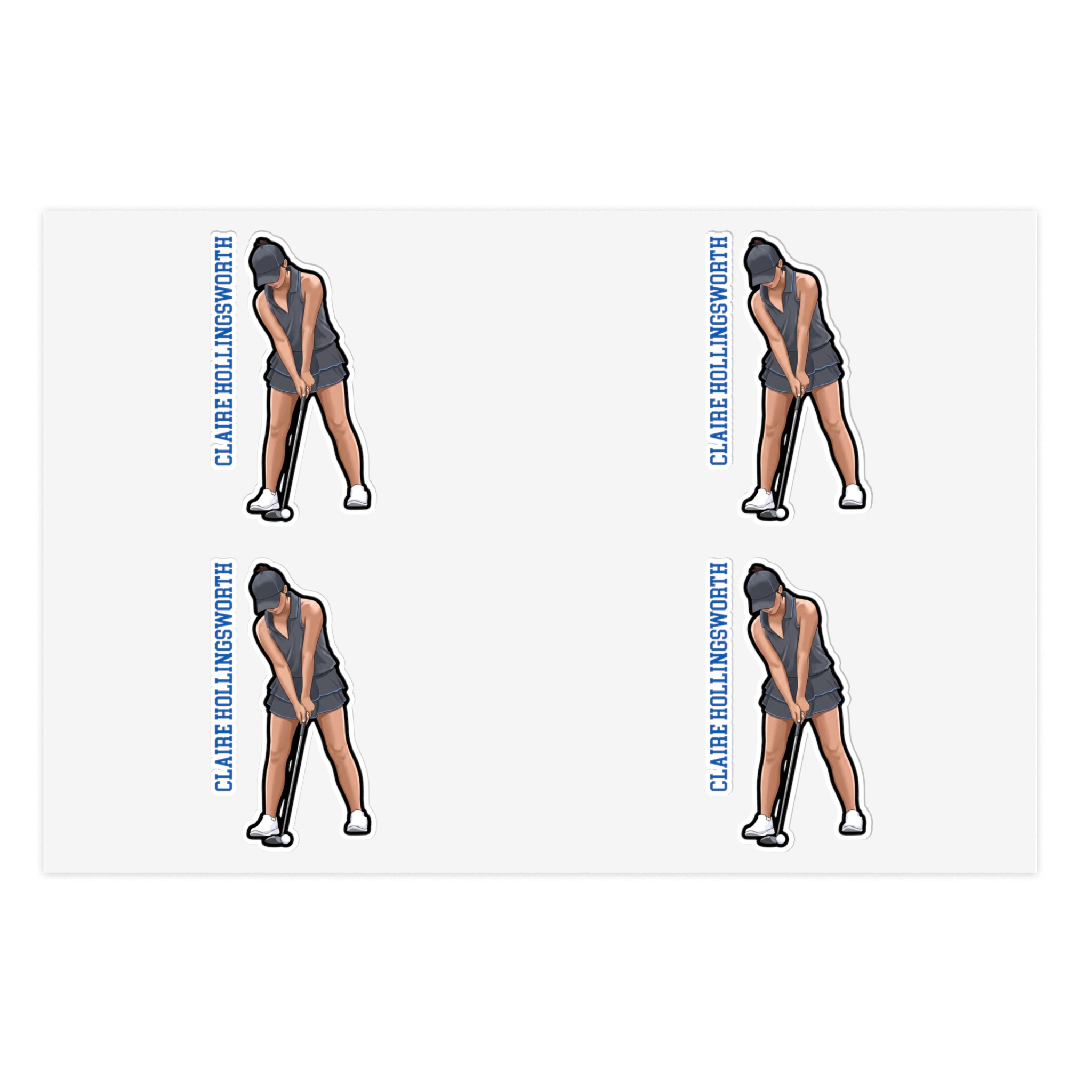 Sticker Sheet — character_name_vertical in Classic