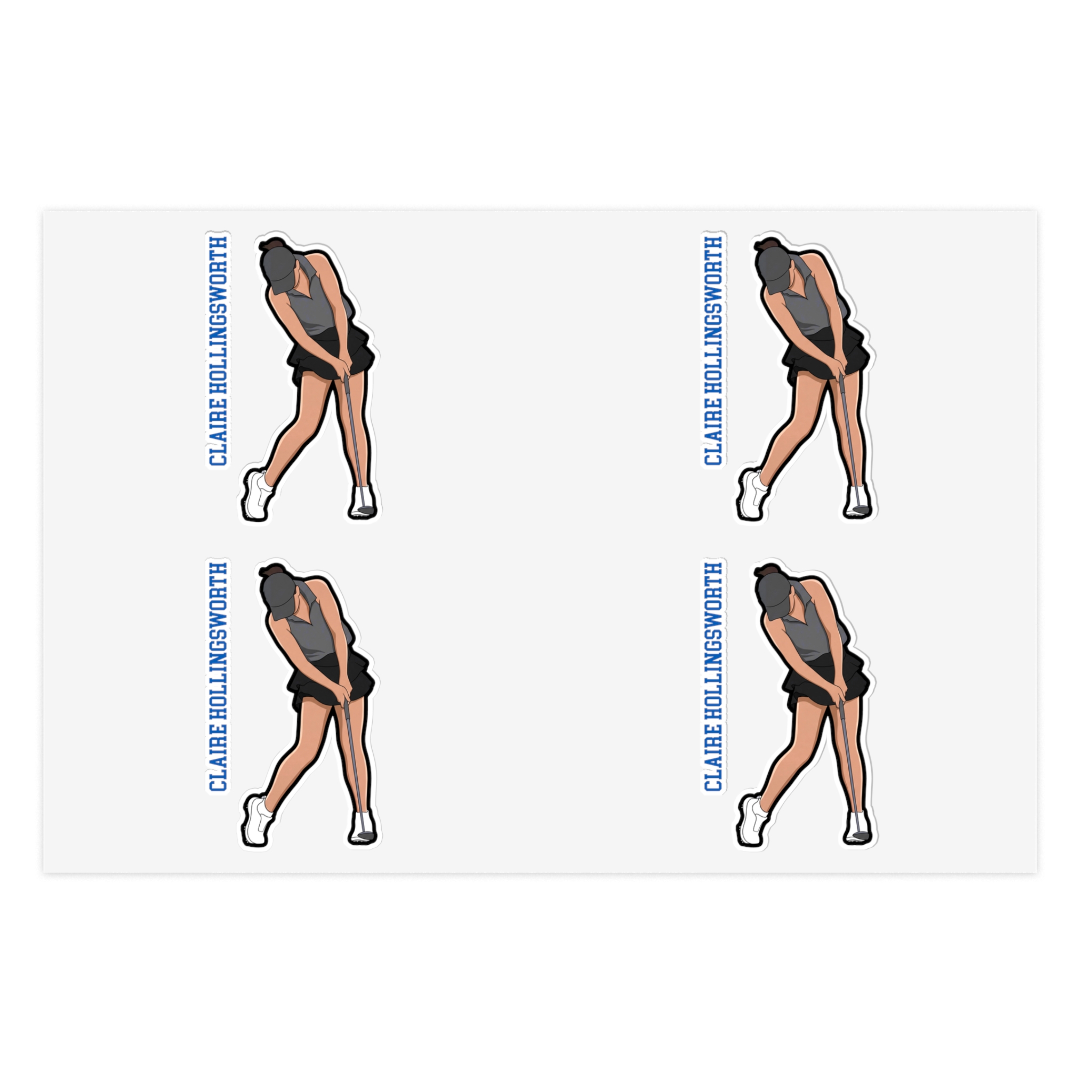 Sticker Sheet — character_name_vertical in Classic