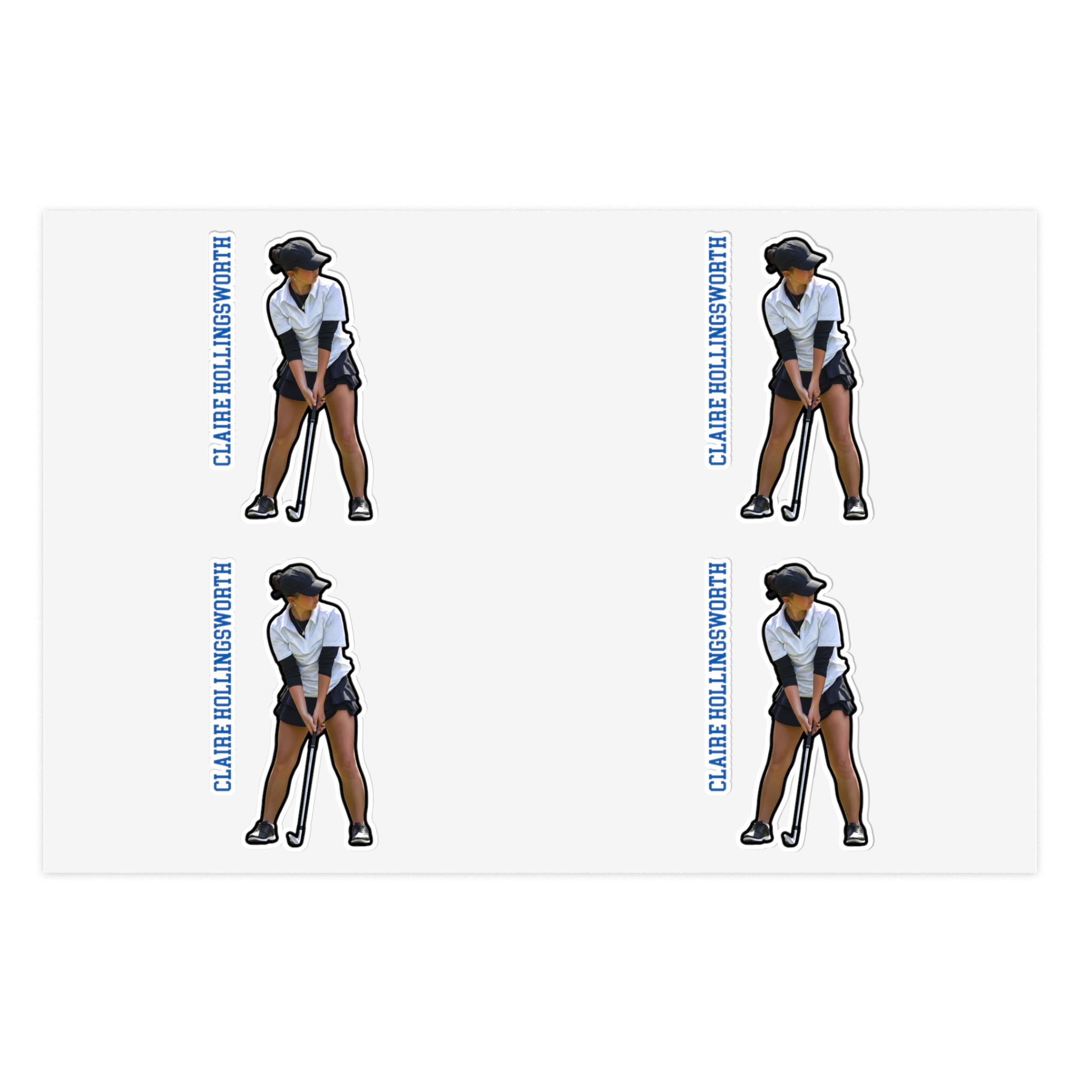 Sticker Sheet — character_name_vertical in Classic