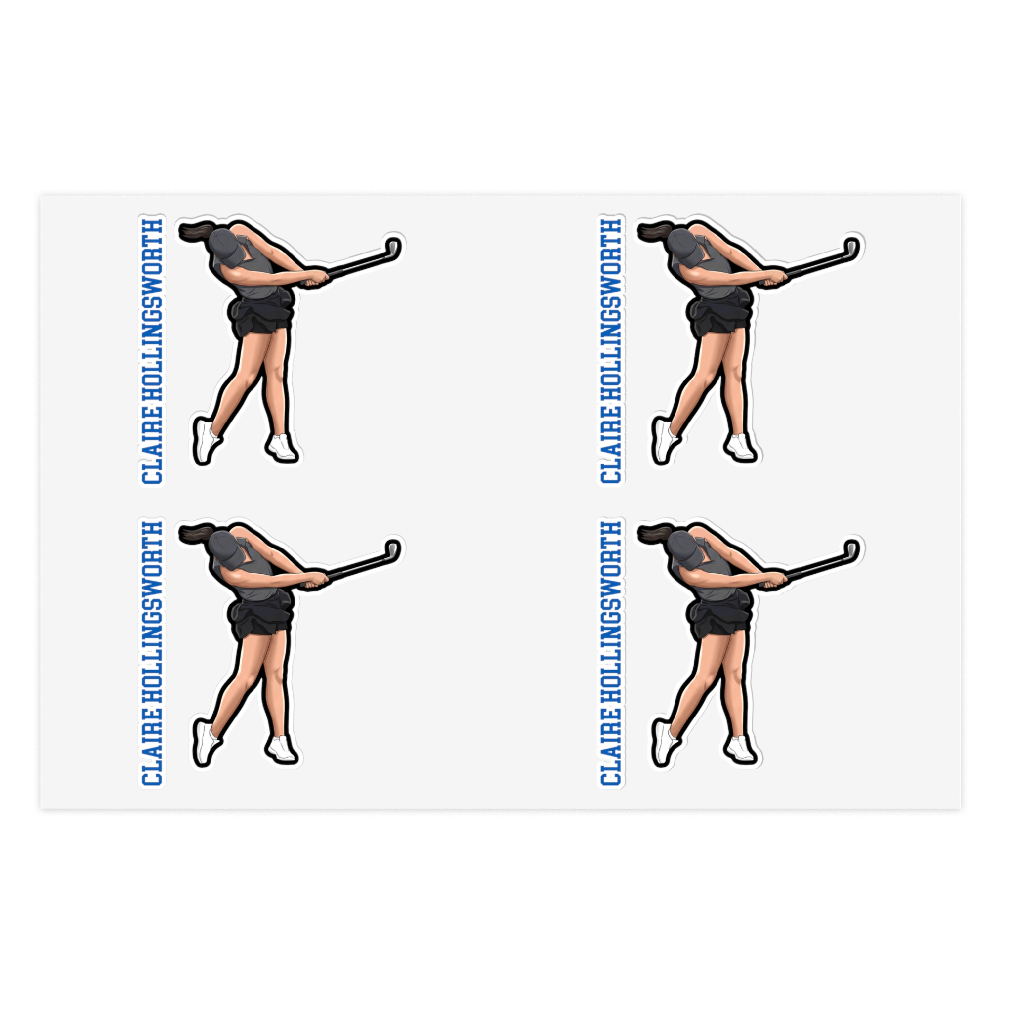 Sticker Sheet — character_name_vertical in Classic
