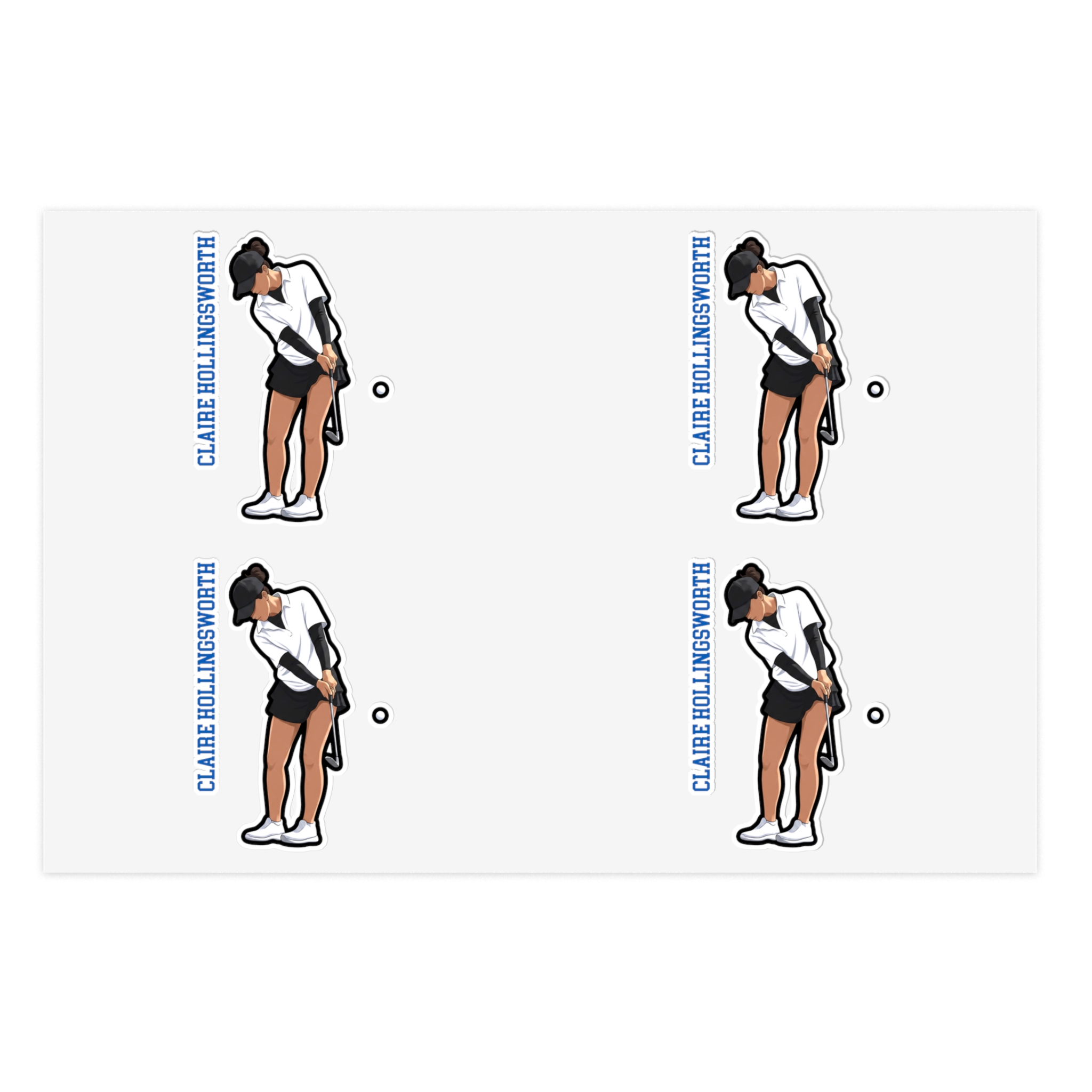 Sticker Sheet — character_name_vertical in Classic