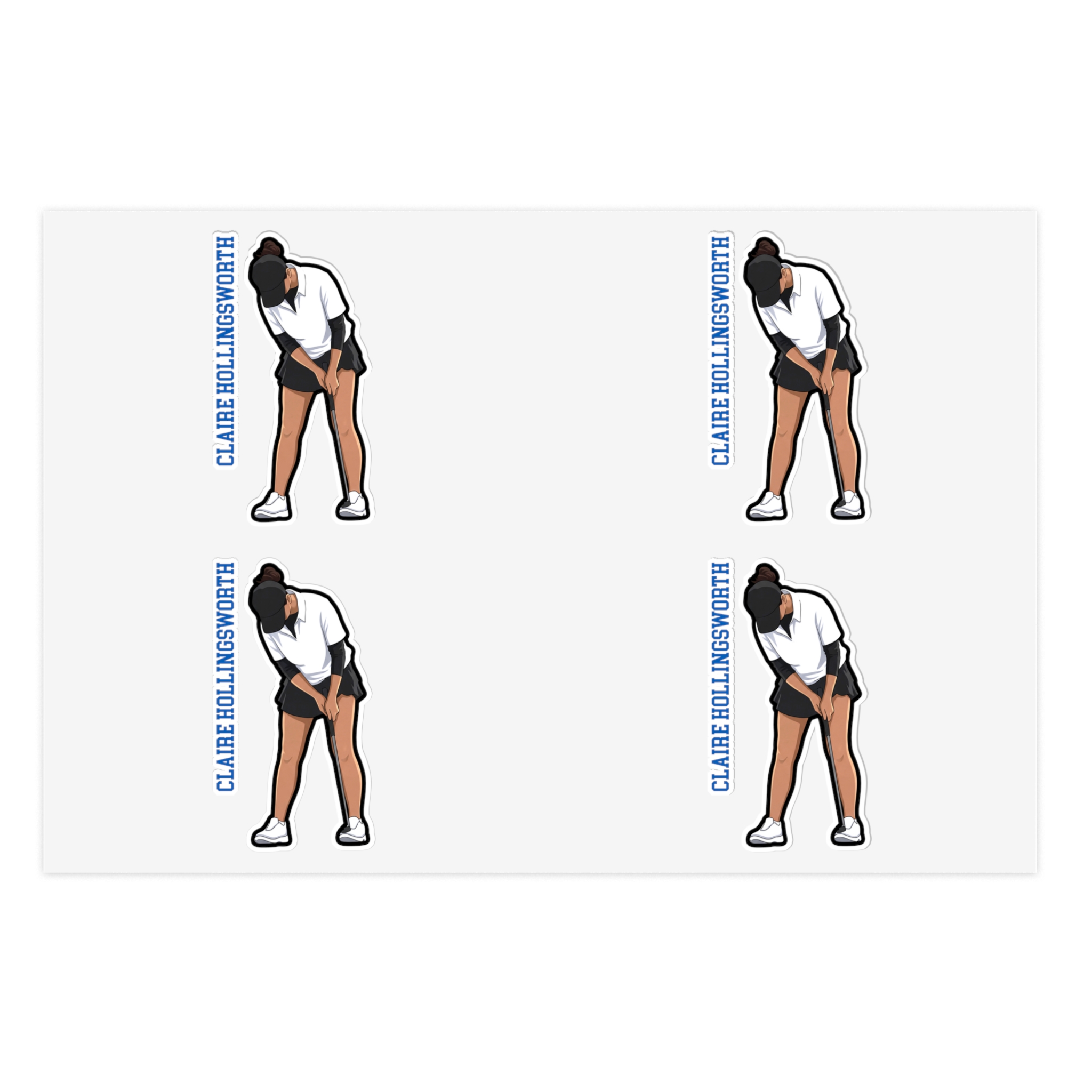 Sticker Sheet — character_name_vertical in Classic