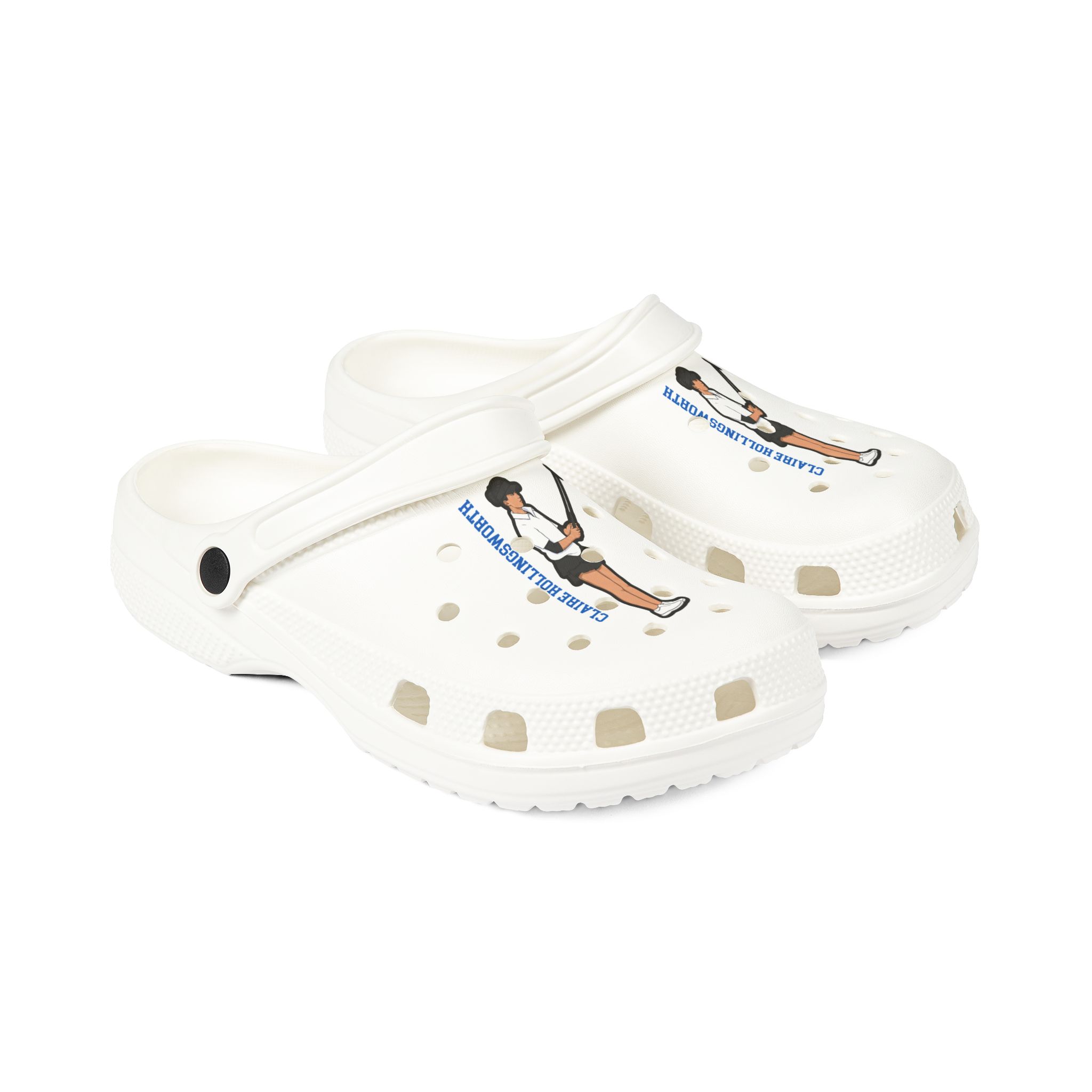Rubber Clogs — character_name_vertical in White