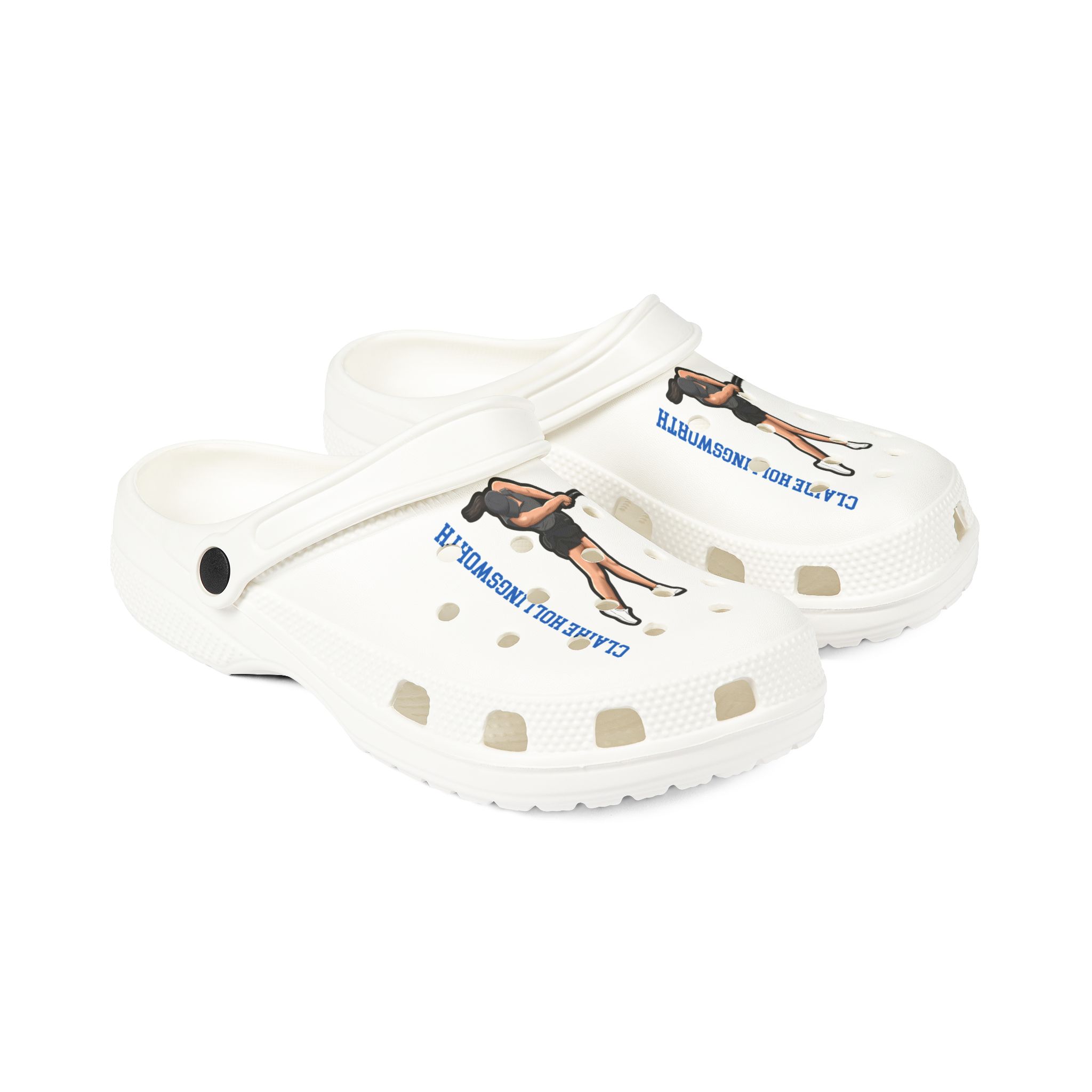 Rubber Clogs — character_name_vertical in White
