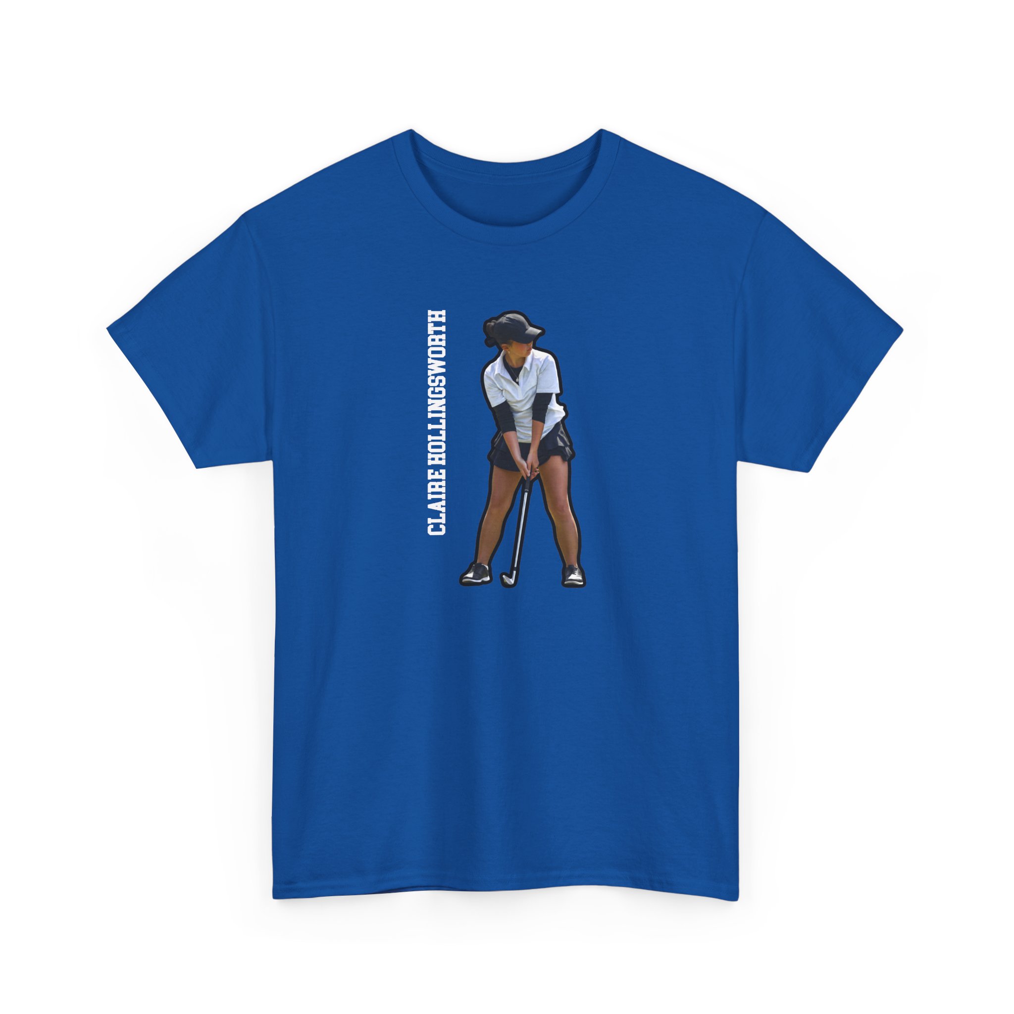 Tee — character_name_vertical in Royal