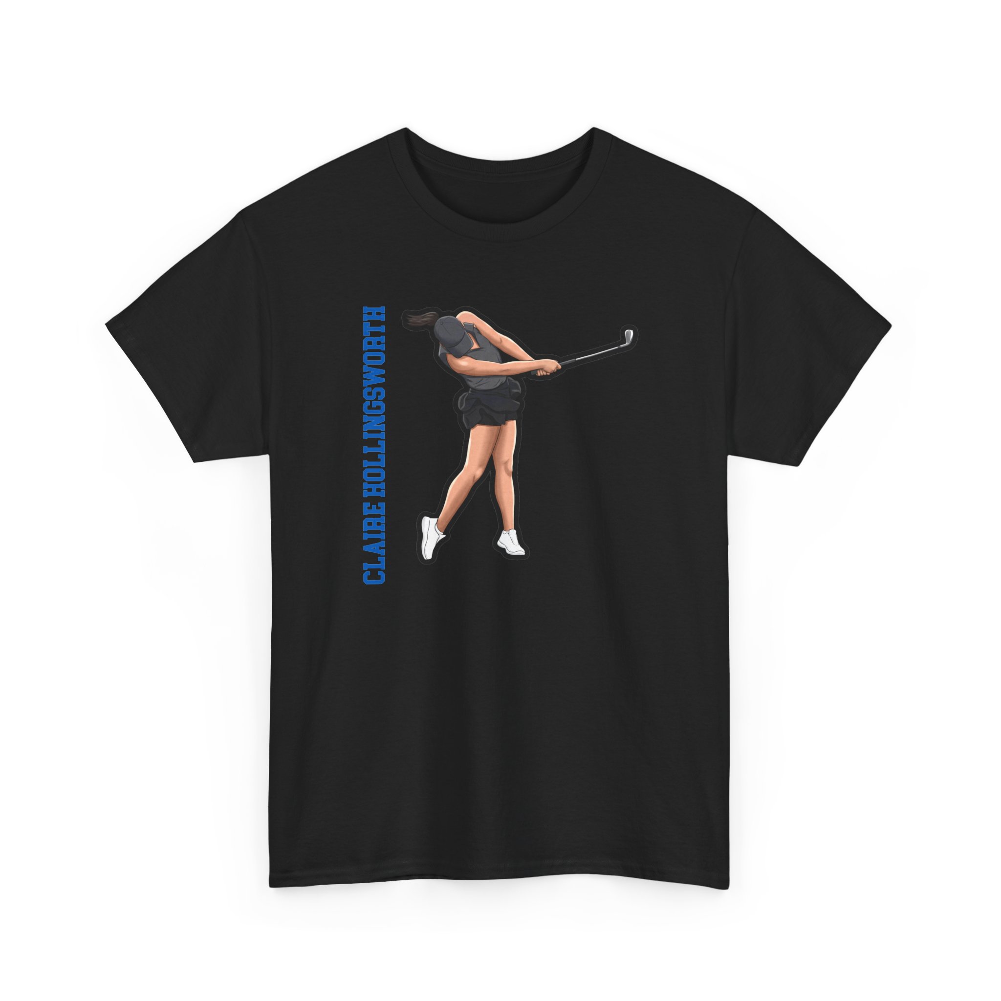 Tee — character_name_vertical in Black